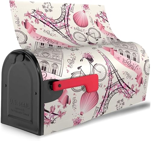 Miniatura 96 de Funda magnética impermeable para buzón de buzón de flores rústicas, pájaros y mariposas, decoración de buzón de 21 x 18 pulgadas Flores Rústicas