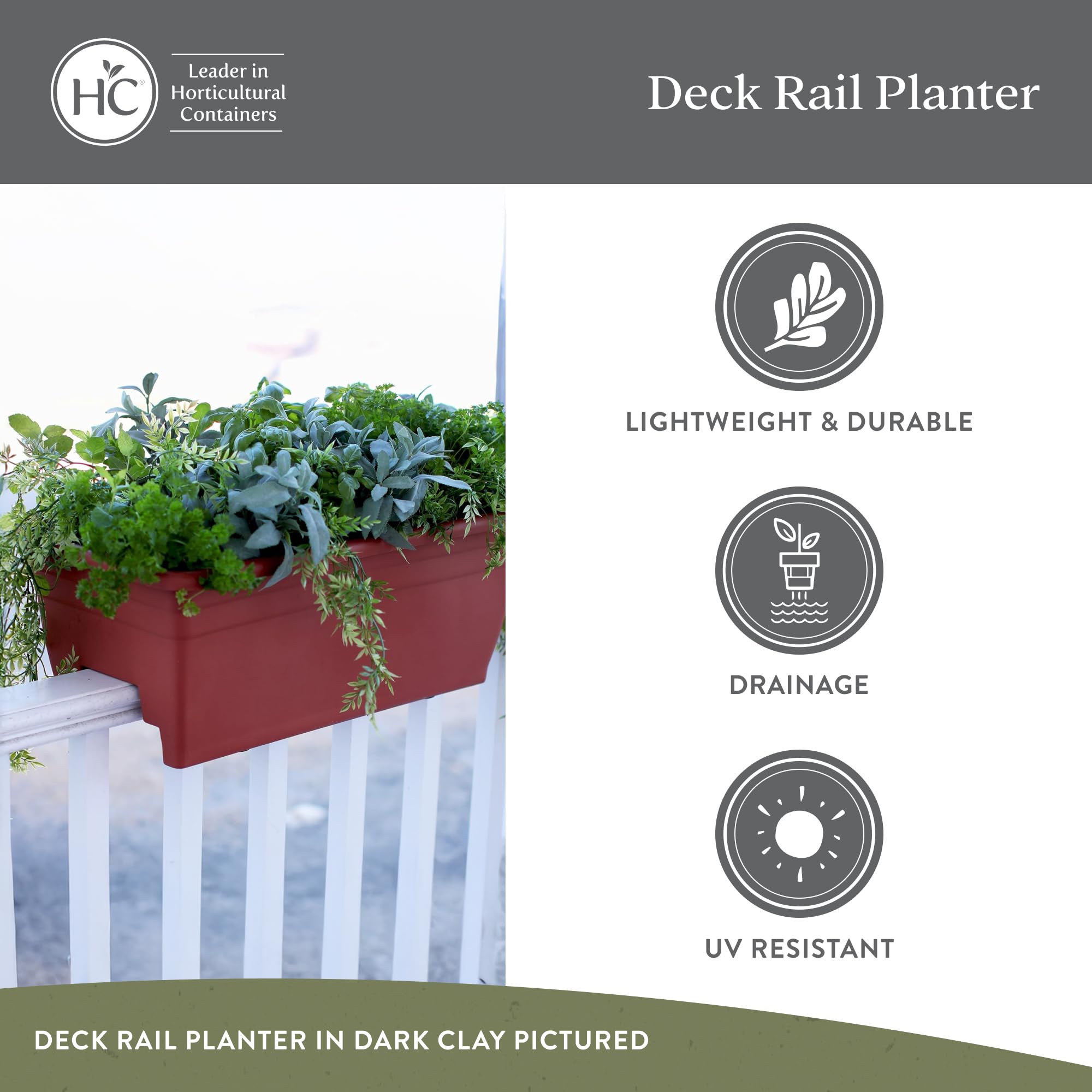 Akro-Mils Green Deck Rail Planter (Produzione sospesa)