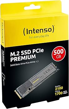 Amazon.com: Intenso 500GB M.2 SSD PCIe Premium, up to 2100 MB/s