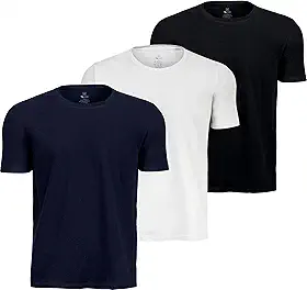 Kit 3 Camisetas Algodão Egípcio Slim Fit Masculina M ao G1