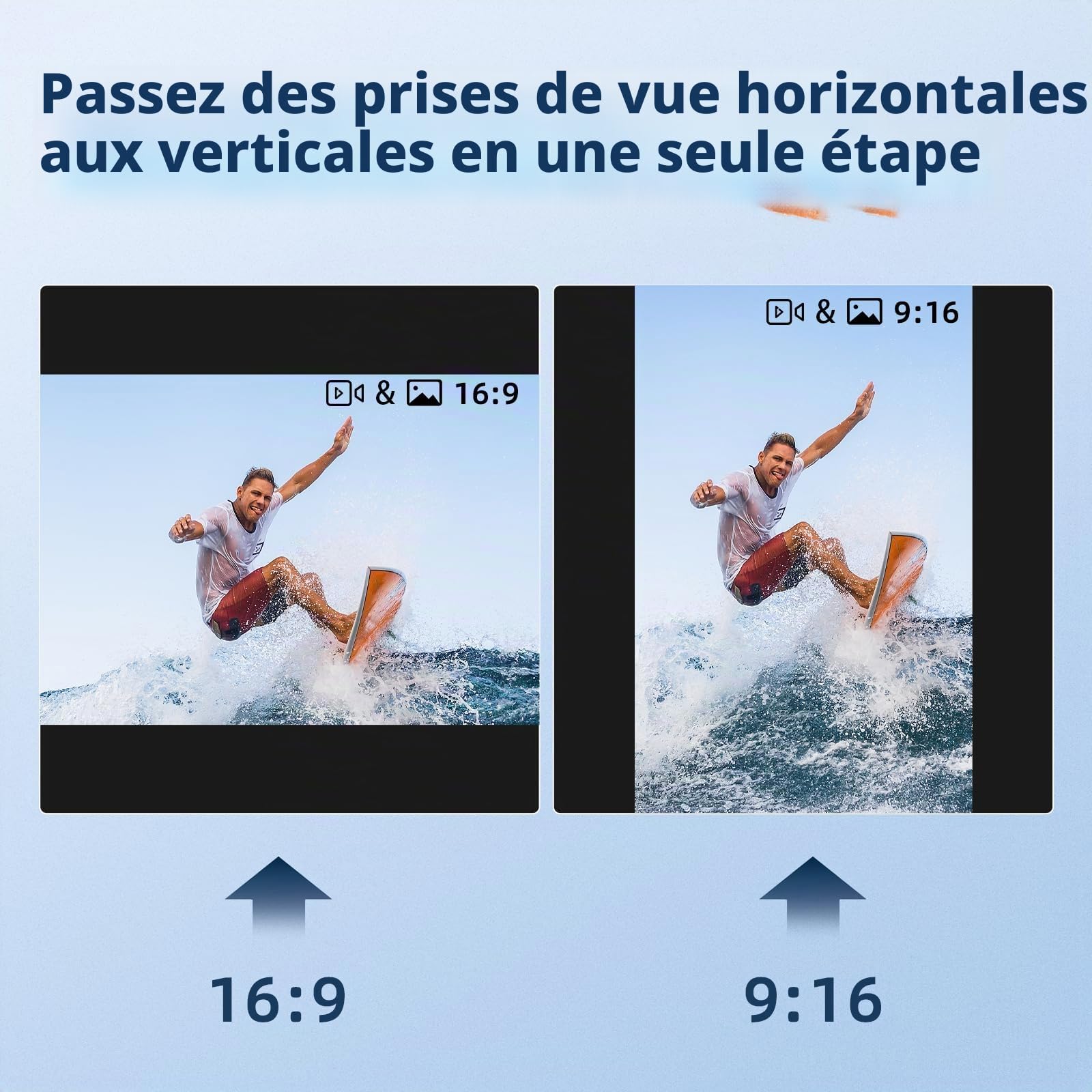 4K60fps Caméra d'action sous-marine avec carte SD 64 G Caméra WiFi 48 MP Zoom 8X Caméra de casque avec stabilisation 6 axes Caméra de sport avec 2 batteries de 1350 mAh Kit d'accessoires de support de