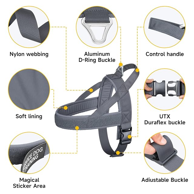 Foto 3 de 6 de EXCELLENT ELITE SPANKER No Pull Dog Harness Arnés Acolchado Ajustable de Nylon arnés para Perros pequeños…