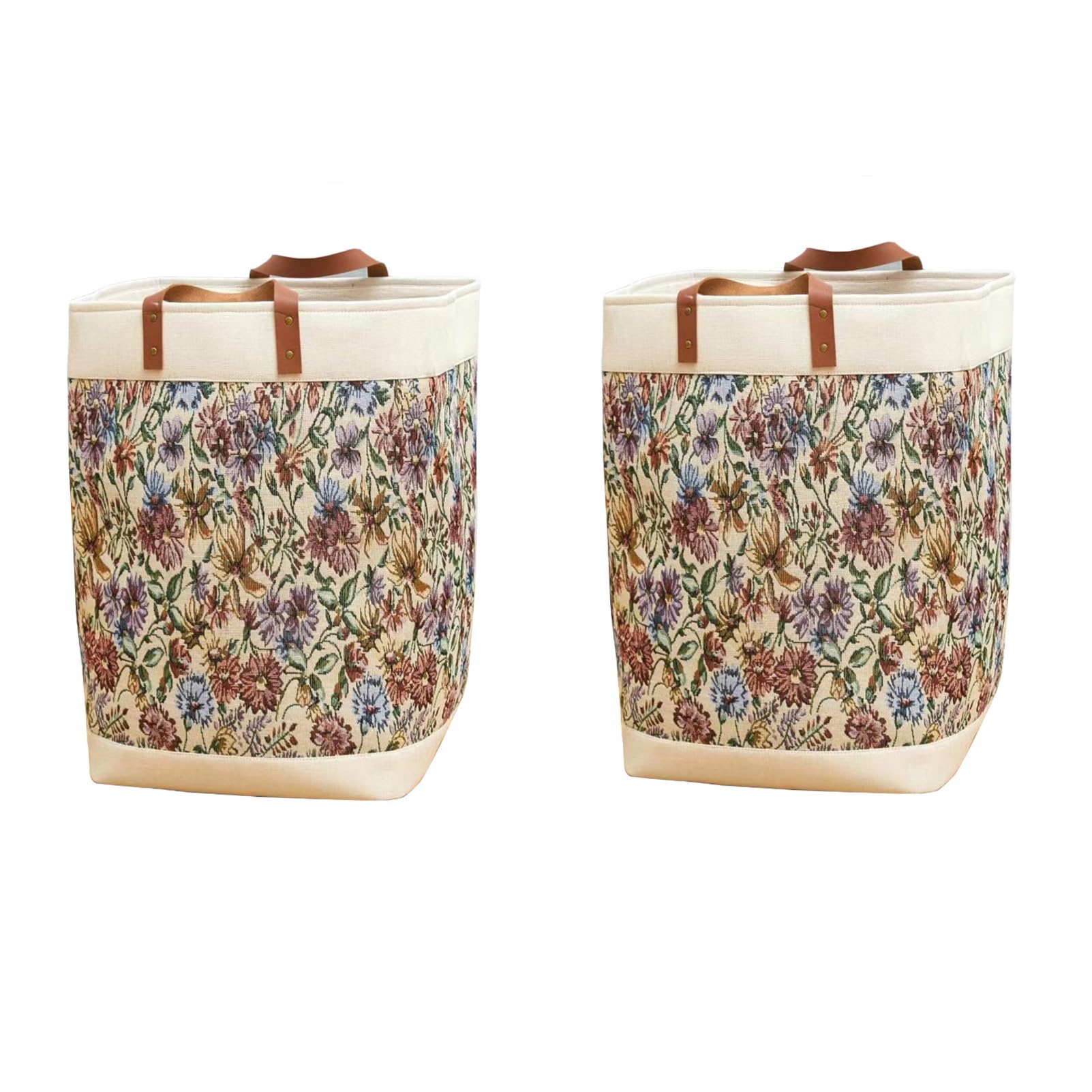 Foldable Household Clothes Basket, Sturdy and Durable Dirty Clothes Basket, Toy Storage Bucket, Large Capacity Cotton and Linen Laundry Basket