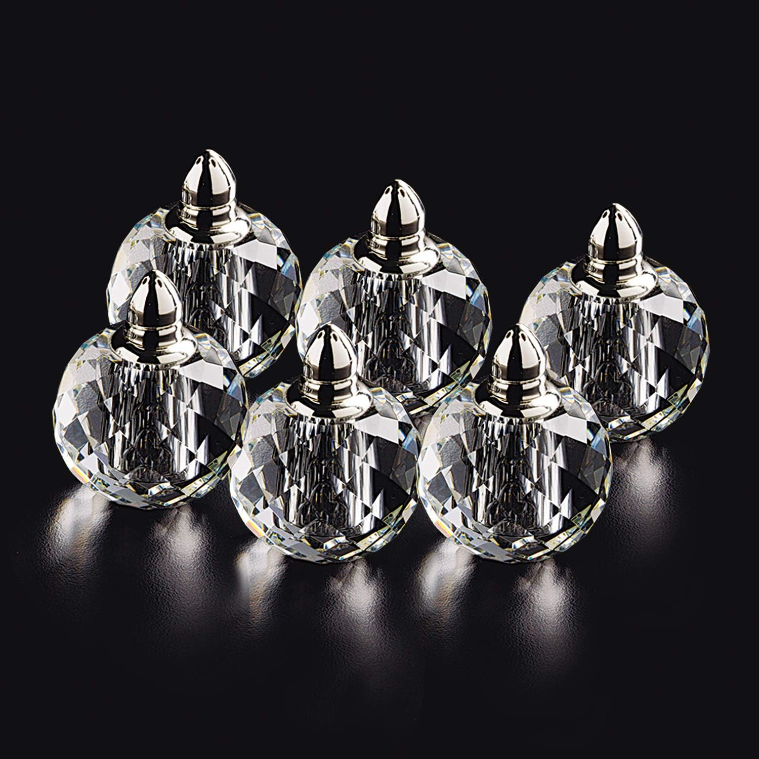 Badash - Handmade Crystal Zendra Individual Salt & Peppers - 6 Pc Set Gift Boxed
