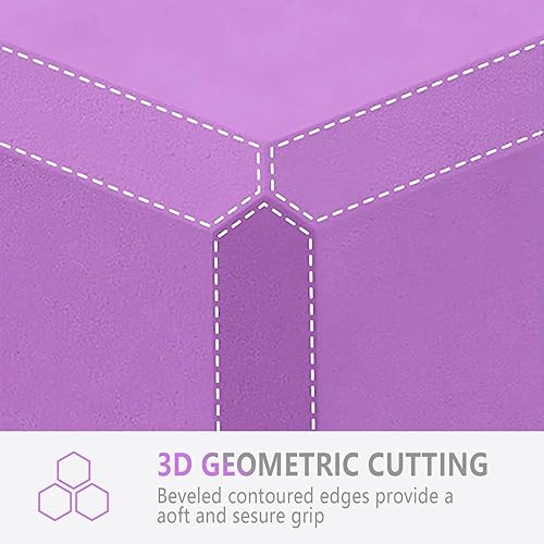 Miniatura 5 de 2 Pack 9‘’x6‘’x4‘’ Yoga Blocks with Stretch, Durable Yoga Foam Blocks, High Density & Non Slip Surface for Yoga, Pilates, Stretching, Dance, Ballet