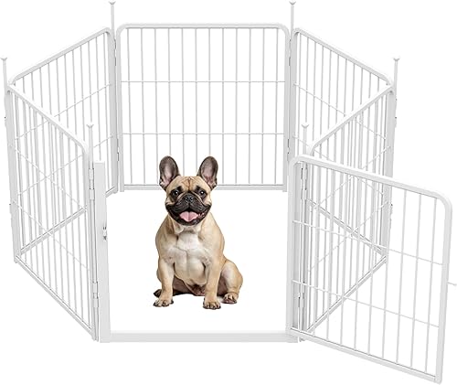 Miniatura 15 de SunsGrove - Cerca para perros, 24 pulgadas de 8 paneles para interiores, corralito para perros pequeños y cachorros, fácil de instalar, cerca