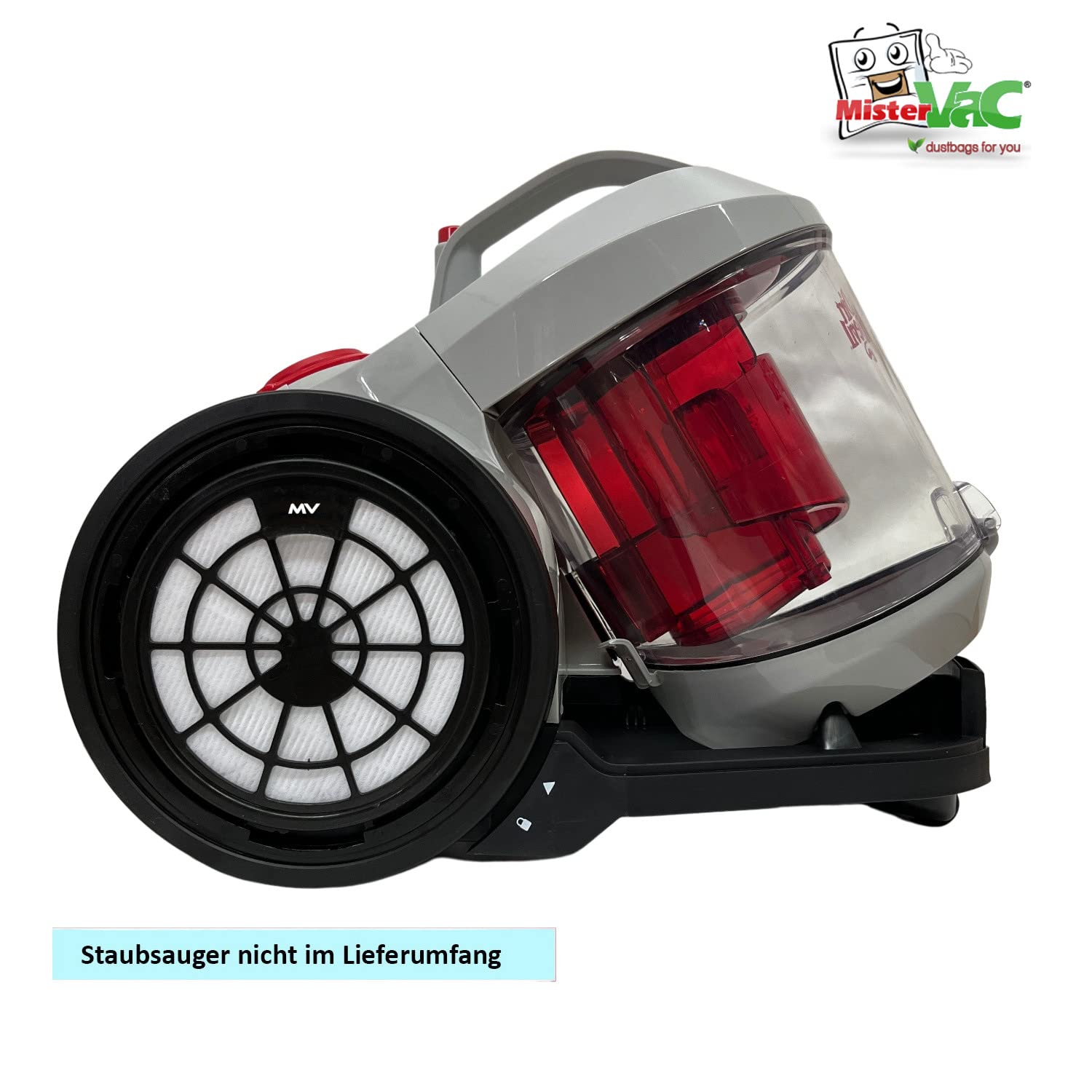 MisterVac compatibile con filtro di scarico motore (telaio in plastica) Dirt Devil DD 2324 ohne Beutel