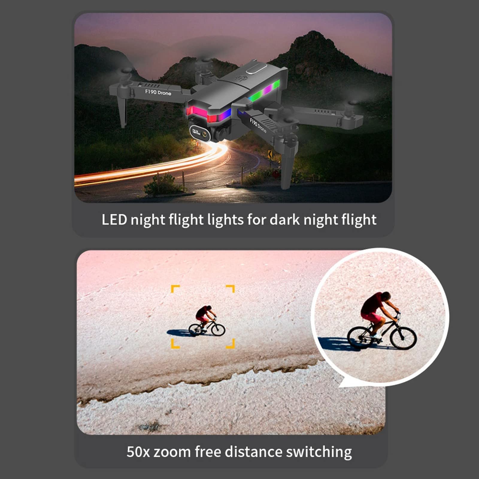 Składany Mini Dron, Quadkoptery Fotograficzne Z Podwójną Kamerą FPV 4K HD, Tryb Bezgłowy Z Utrzymywaniem Wysokości, Wideo Na Żywo 2.4G WiFi, Inteligentny Lot Dookoła, Dla Chłopców I Dziewcząt