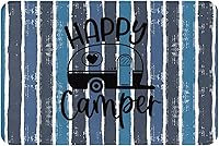 Vista 1 de Tapetes de baño, absorbente y antideslizante, tapete de baño suave, divertido para decoración del hogar, 16 x 24 pulgadas (Happy Camper)