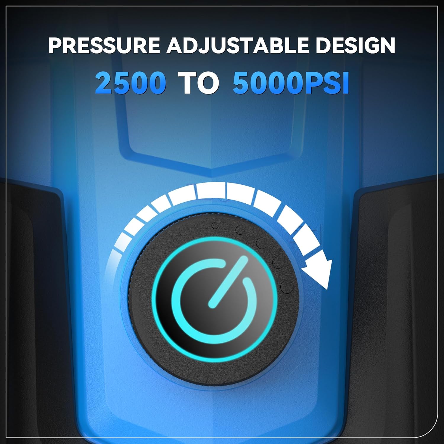 Professional Pressure Cleaner 5000 PSI,Heavy Duty Power Cleaner with 4 Nozzles,Foam Cannon,33FT Hose and 500ml Soap Bottle for Home/Cars (Blue)