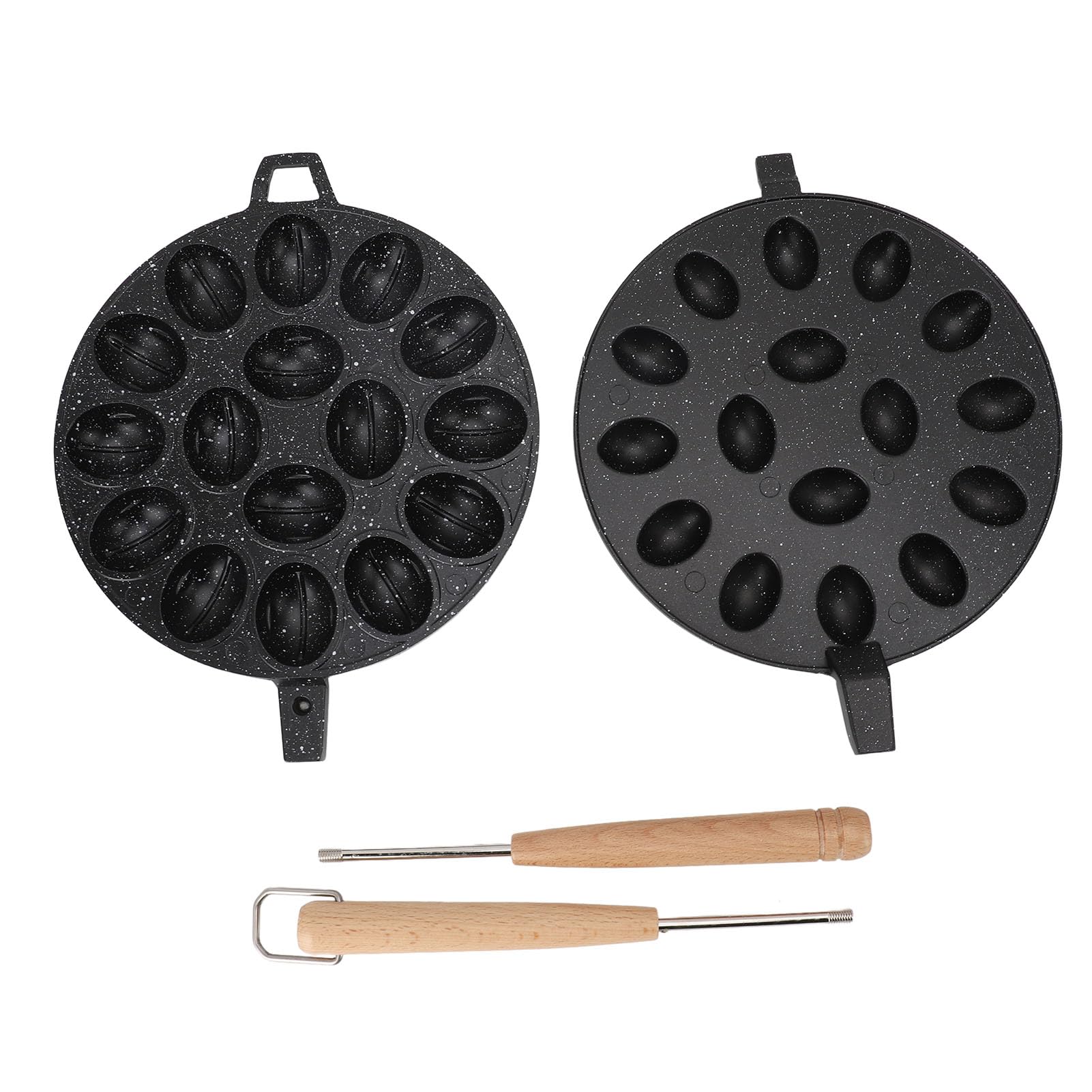 Fabricante de Galletas de Nogal 16 Molduras de Nueces, Fabricante de Oreshki, Galleta de Nogal, орешница Fabricante de Oreshki Ruso, Fabricante de Galletas de Nogal Oreshek Nutty