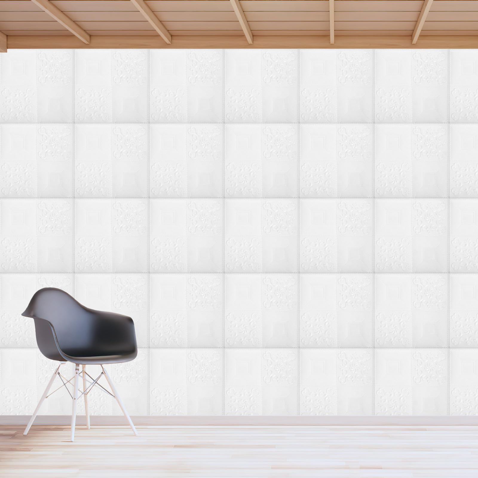Zerodeko Pannelli Murali in Schiuma Xpe 20 Pezzi Effetto Mattone 3d Autoadesivi Bianca, Facili da Pulire e Resistenti allo Scolorimento, per Soggiorni e Sale da Pranzo