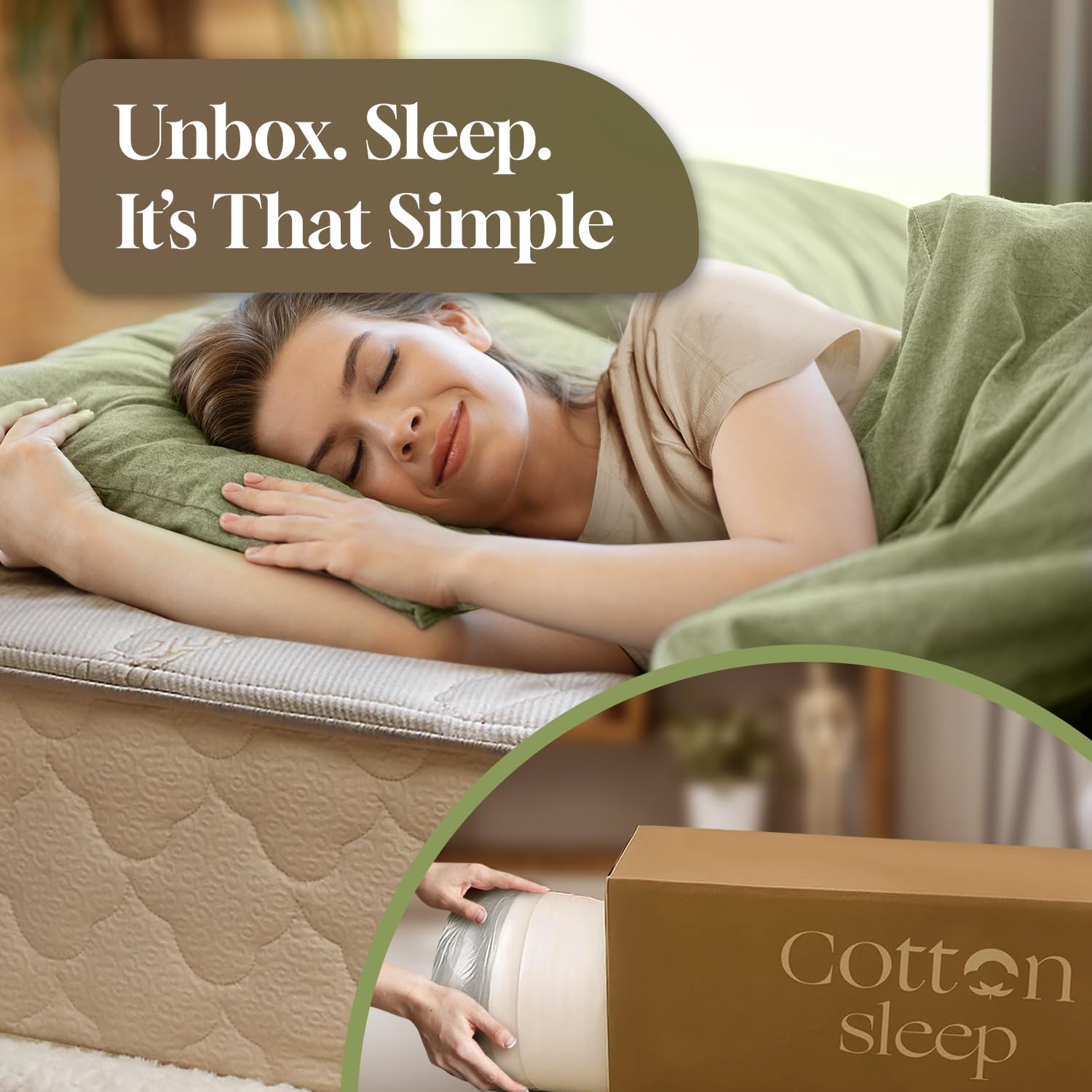 Best Birch Mattress Picks for 2026 1 COTTON SLEEP 11' Organic Mattress – GOTS Cotton & Wool, GOLS Natural Latex, Hybr — product photo