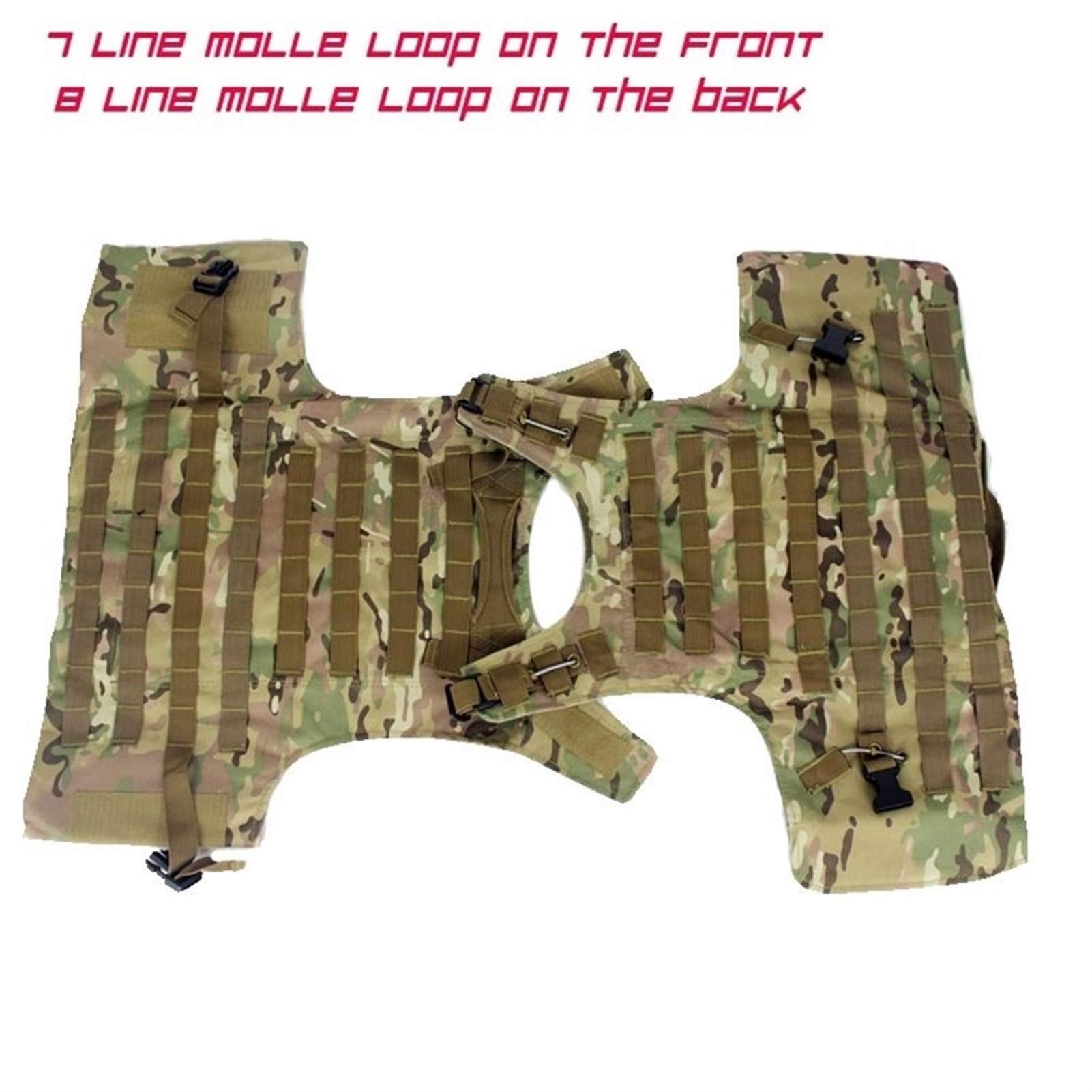 HXSZWJJ Militare Maglia Tattica Wargame Outdoor Attrezzature Airsoft Vettore Piastra Multicam Army Petto Paintball Vest
