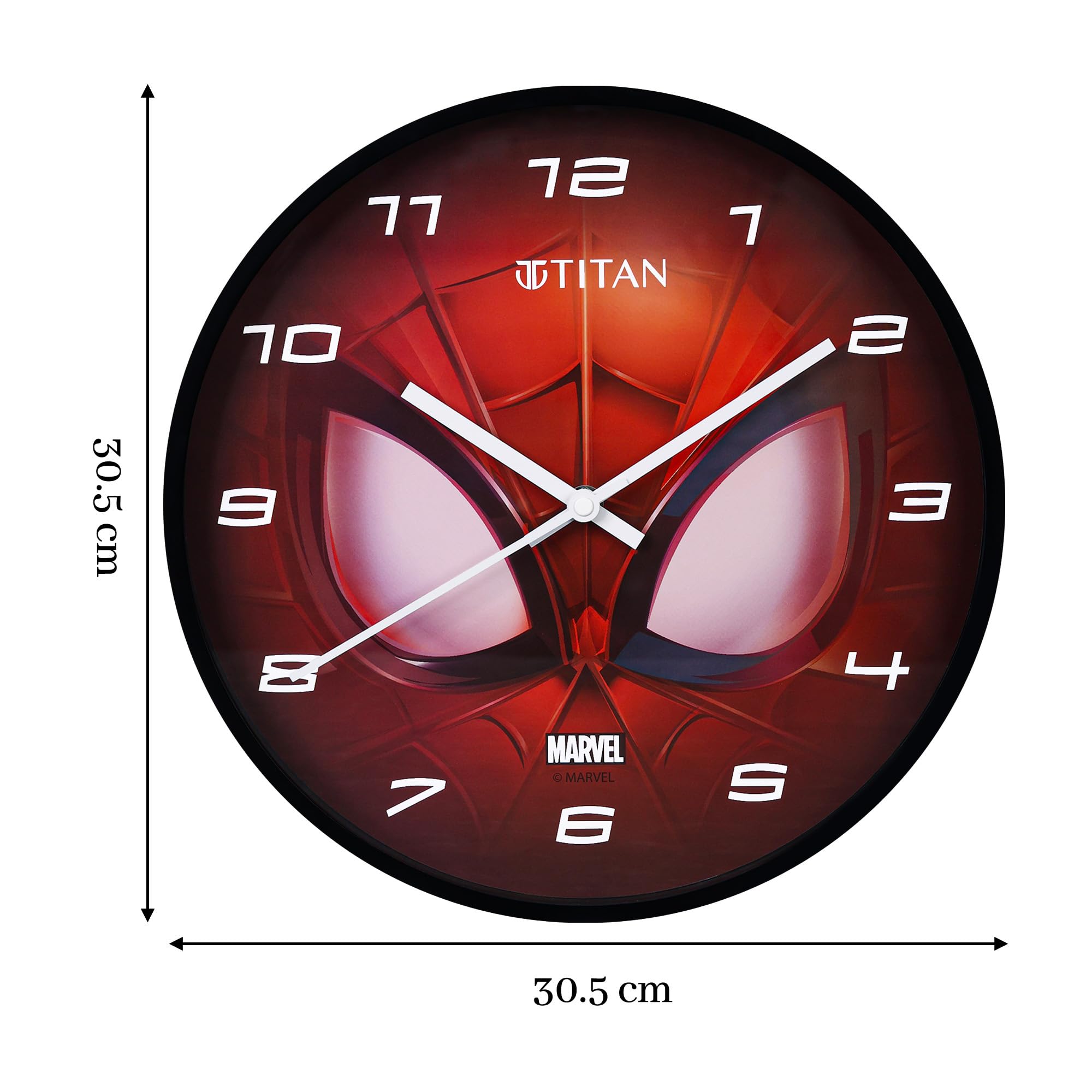 Buy Titan Avengers Wall Clock – 12 Inch Spider-Man Design – Silent