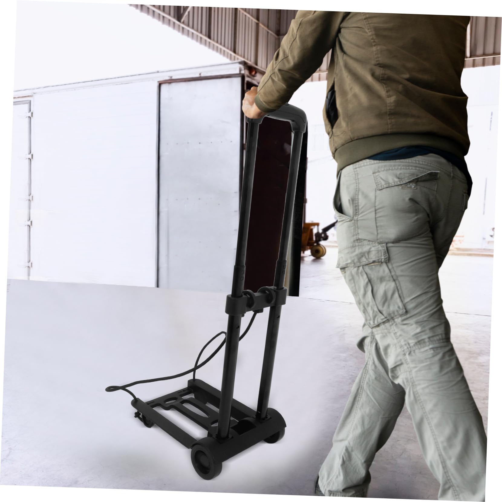 Cabilock Carrello Pieghevole con Ruote Portatile per Spesa Carrello Pieghevole Compatto per Bagagli Robusto per Zaino Leggero per Festival