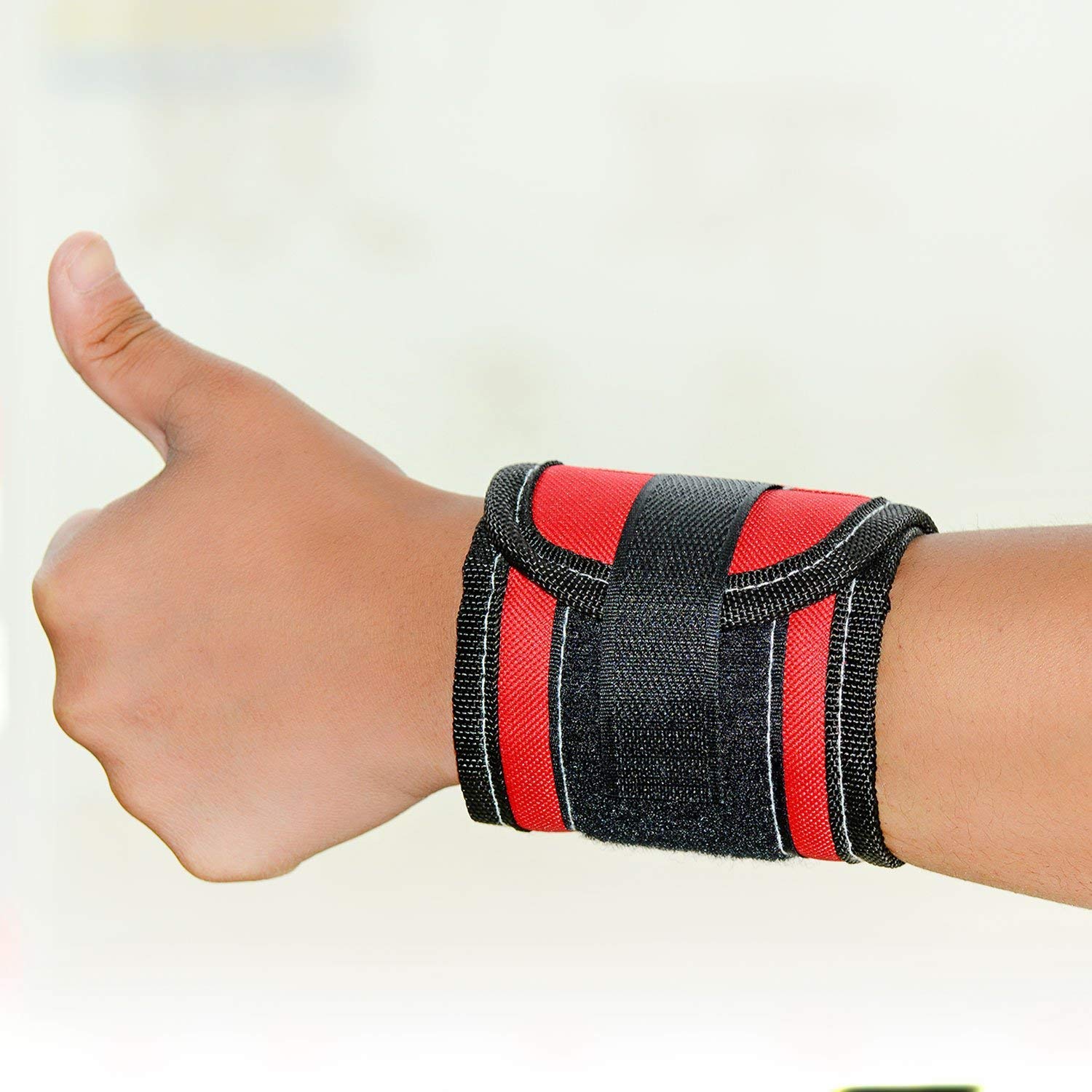 DEDSO Super Magnetic Wristband, Keeps Screws, Nails and Tools Handy While Working (Assorted Colour) 3