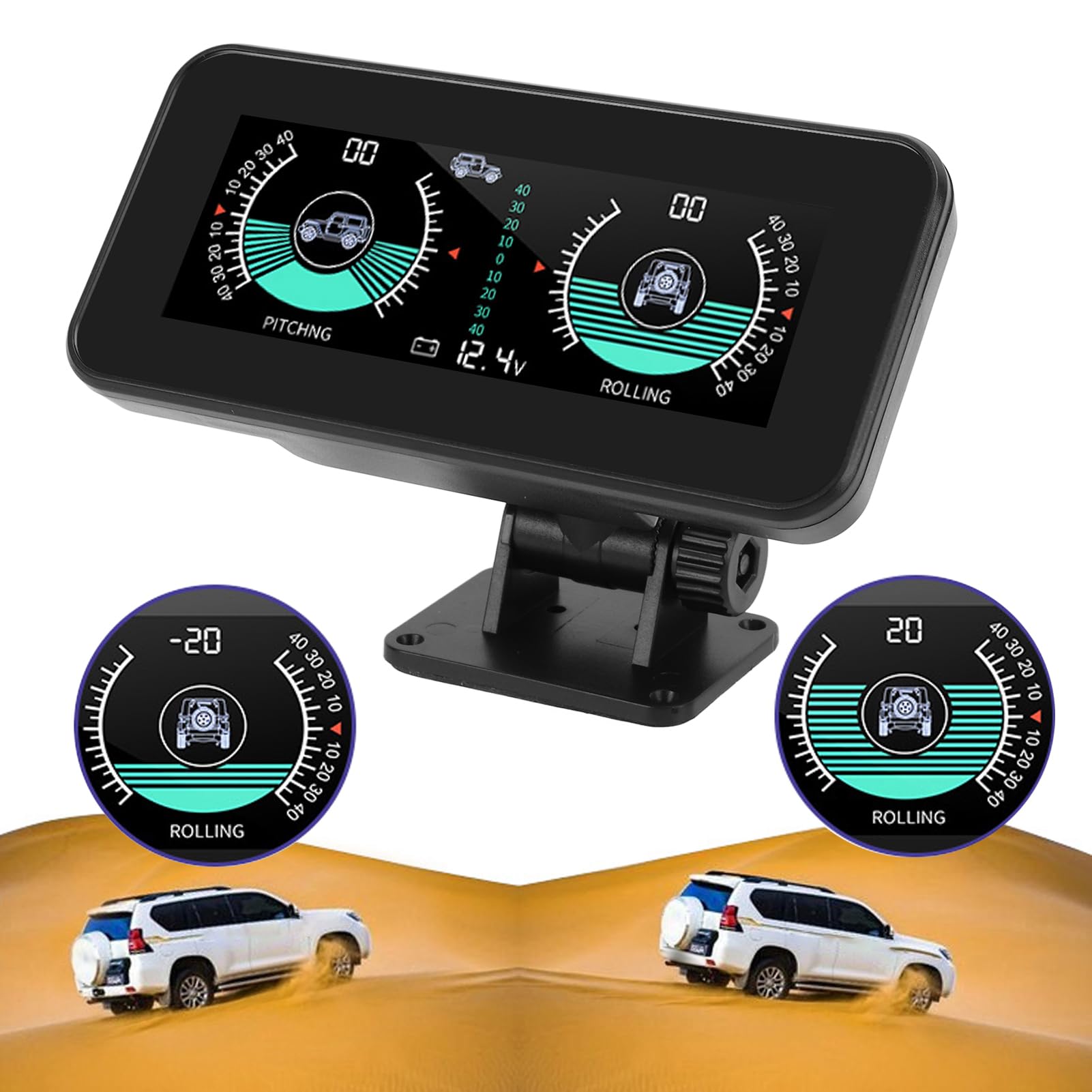Auto Inclinometer, Nauwkeurig Gevoelig en Hoogwaardige Outdoor Multifunctionele Auto Inclinometer Hoek Helling Meter Balancer Meetapparatuur