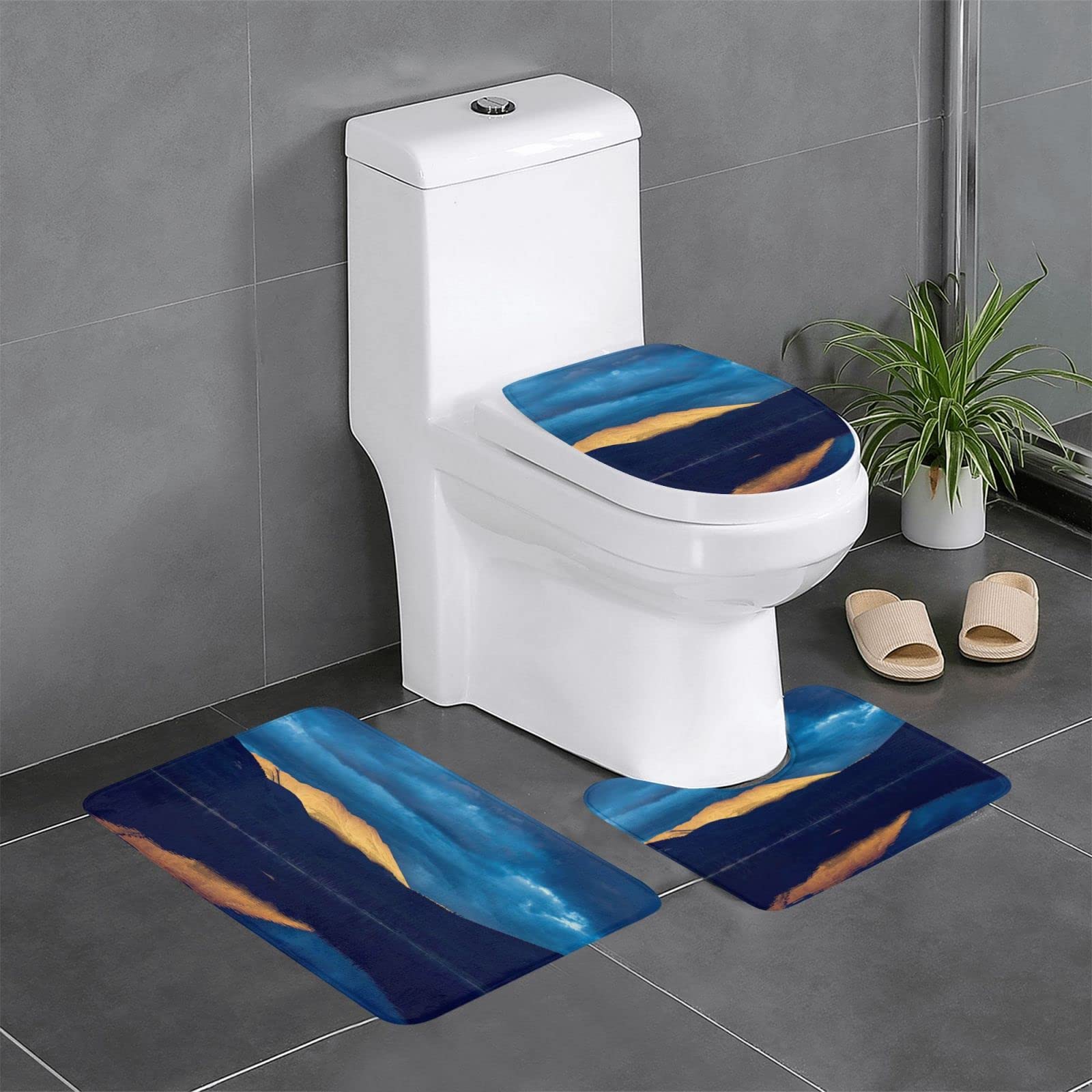 Tapis de salle de bain absorbants en peluche durable BONDIJ