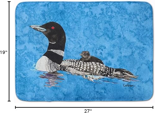 Miniatura 3 de Caroline's Treasures Momma and Baby Loon - Tapete para piso, 19 x 27 pulgadas, multicolor