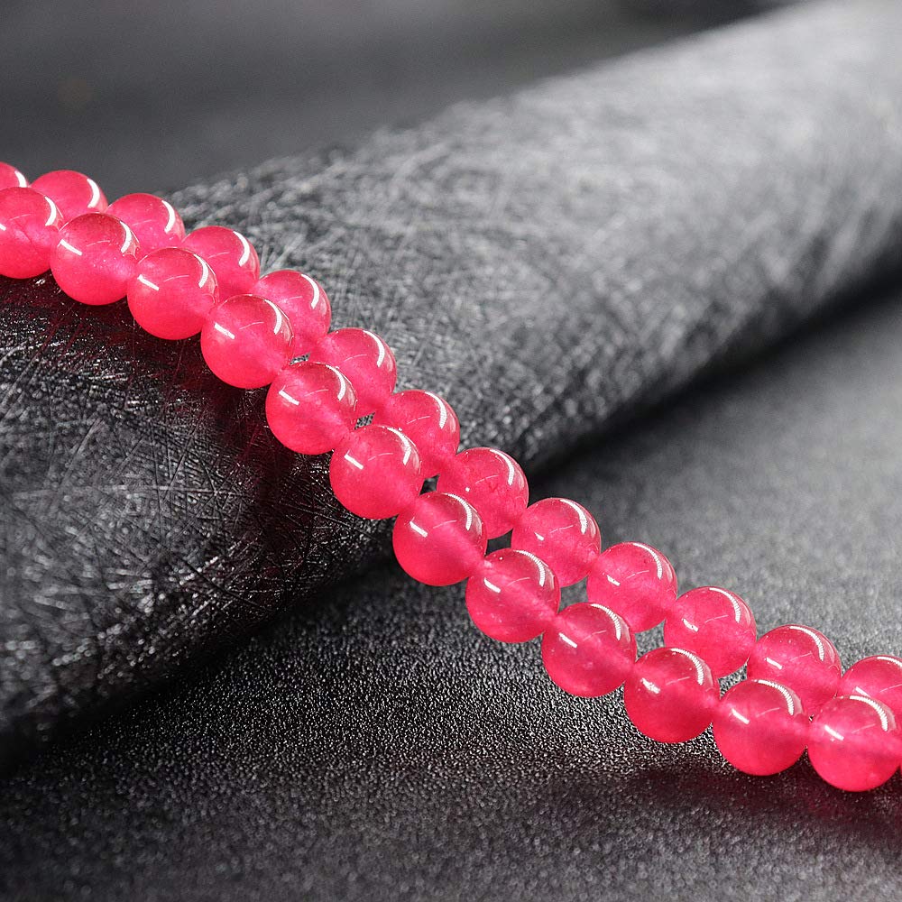 Natural Stone Beads Gemstone Round Loose Beads for Bracelet Necklace Earrings Jewelry Making DIY Crafts Design(1strand 4mm 85pcs)
