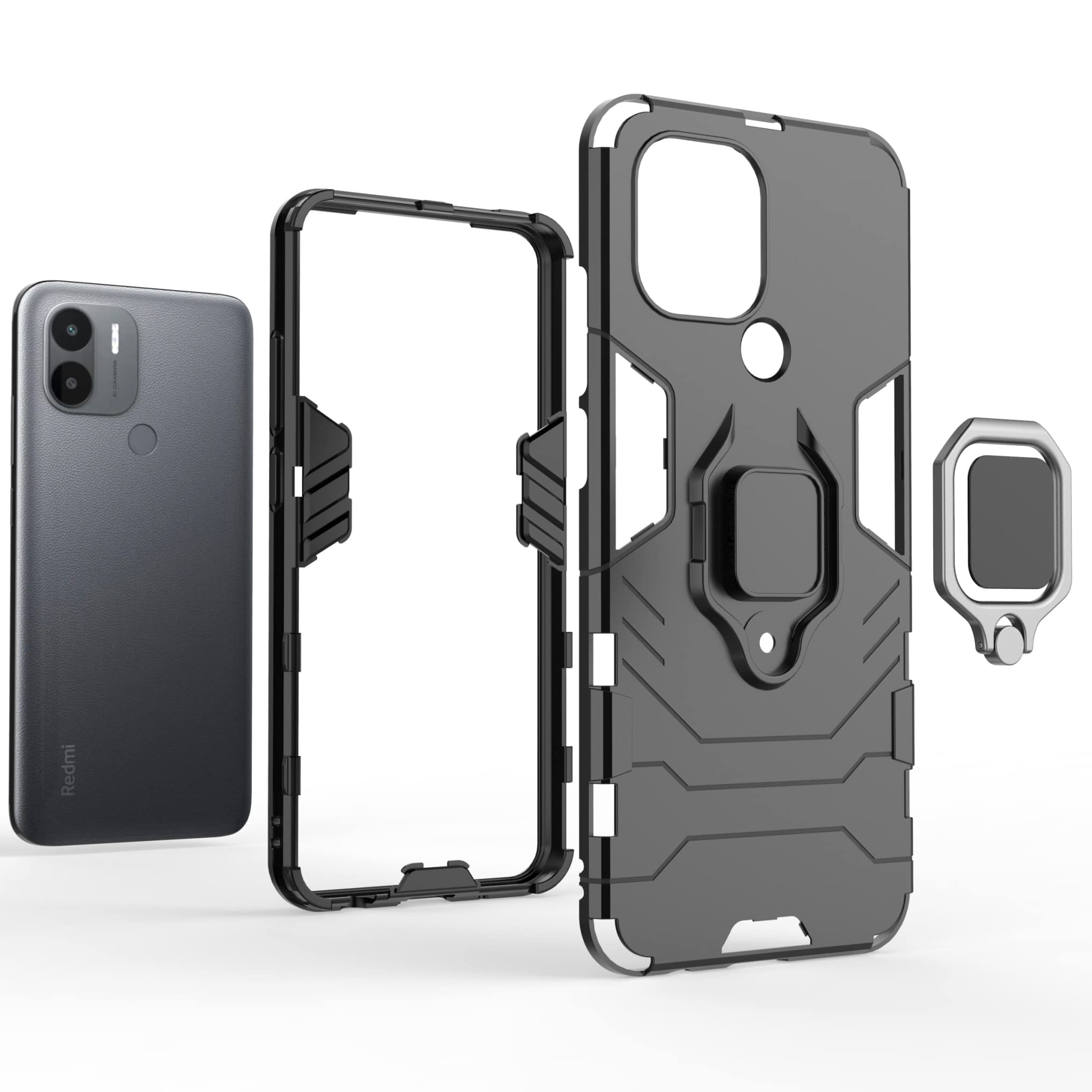 MBSLFY Coque Compatible Avec Xiaomi Redmi A1 Plus Avec Protecteur D