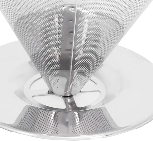 Miniatura 4 de Filtro de café, accesorios de embudo, filtro de acero inoxidable, malla fina, taza de metal, filtro de alimentos filtrados para café, filtros