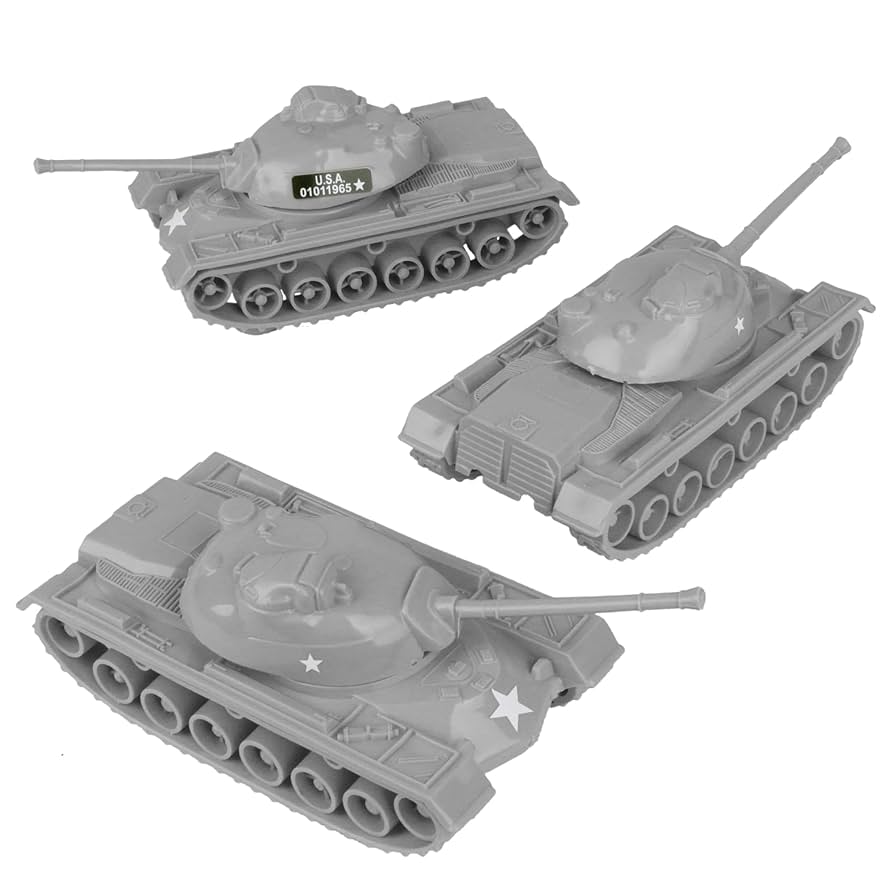 Amazon.com: TimMee Toy Tanks for Plastic Army Men - Gray WW2