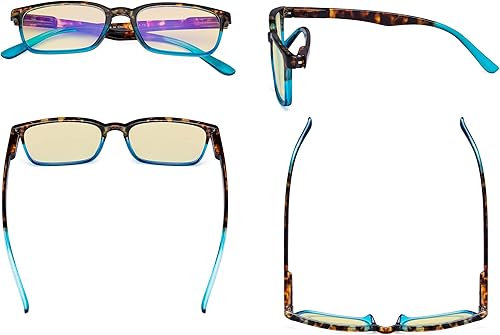 Miniatura 4 de Eyekepper Paquete de 6 lentes de lectura con bloqueo de luz azul teñido amarillo +2.00