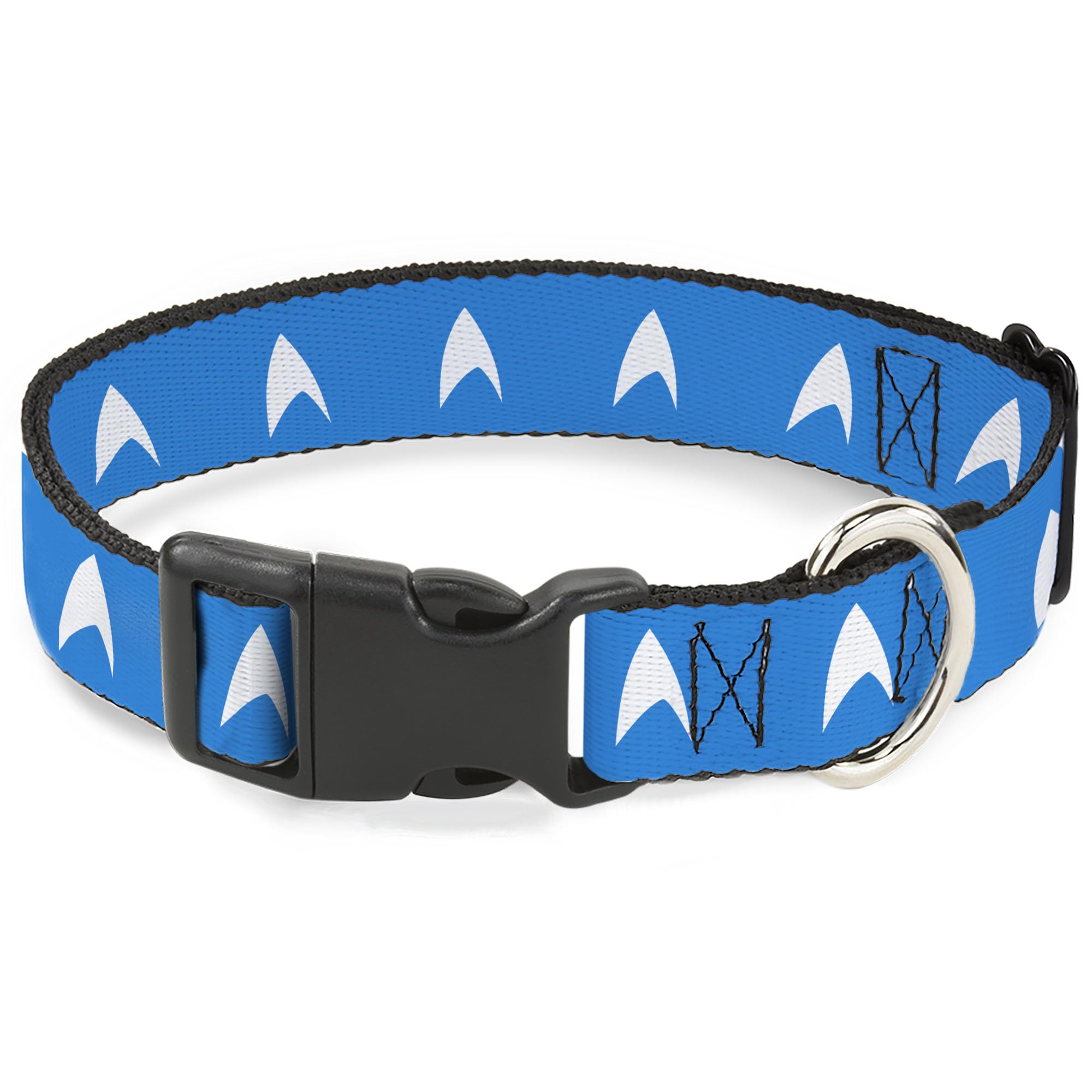 Collier pour chien Star Trek imprimé Starfleet bleu et blanc