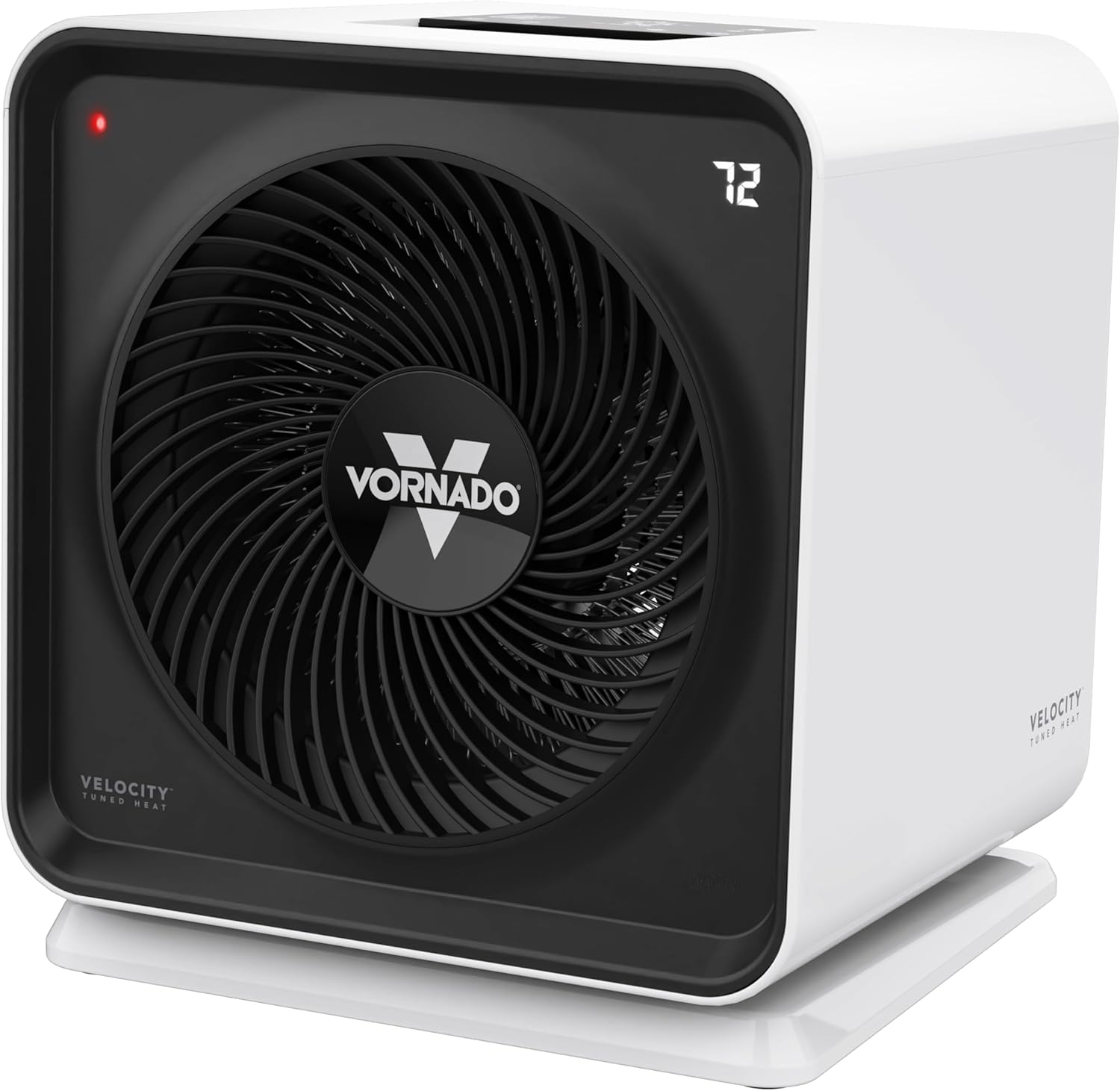 Vornado Velocity CUBE 5S Whole Room Space Heater with Swiveling Base, Indoor Use, Vortex Heat Circulation, LED Touch Controls, 1-12 Hour Timer, Advanced Safety Features, Auto-Climate Control, White Cube 5S (2024 Model)