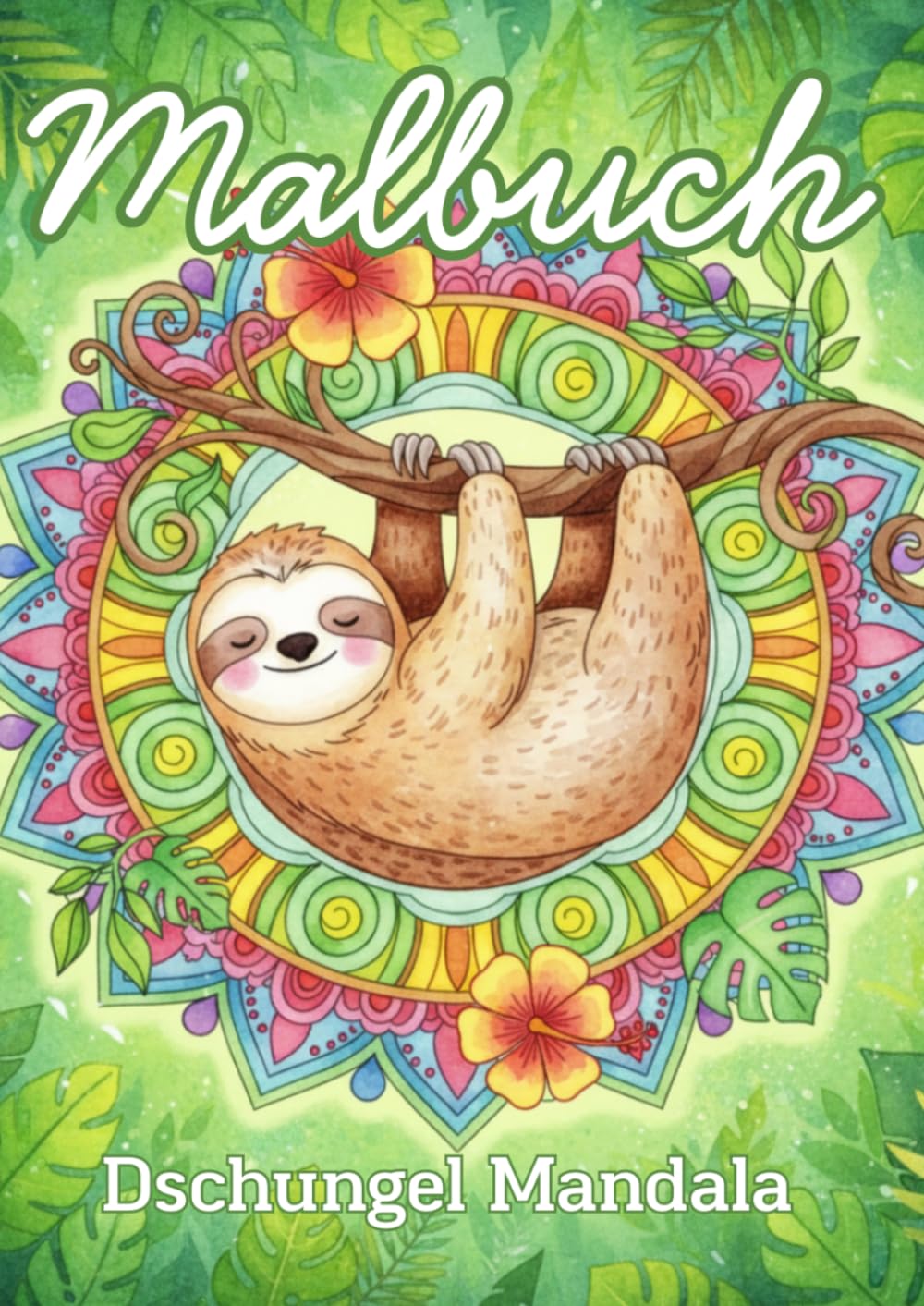 Malbuch Dschungel Mandala, schöne Motive verpackt in einzigartige Mandalas inspiriert durch den Dschungel - für Erwachsene & Kinder: Zur Entspannung, ... in die eigene Kreativität - viel Spaß ;)