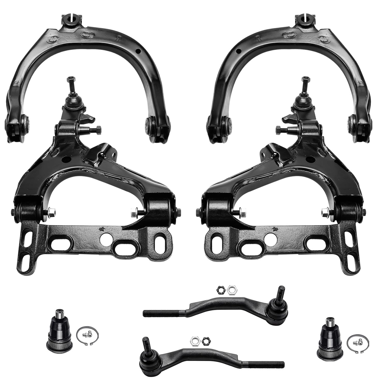 Detroit Axle - Front 8pc Control Arms Kit for Chevy Trailblazer EXT