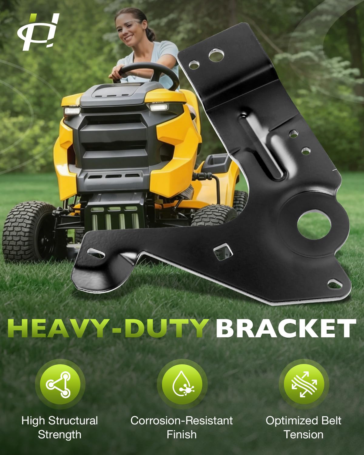 HQPASFY 783E08863B - Soporte de pivote tensor de 42 pulgadas compatible con tractor de césped CubCadet XT1 XT2 LT42 LX42 EFI KH KW FAB