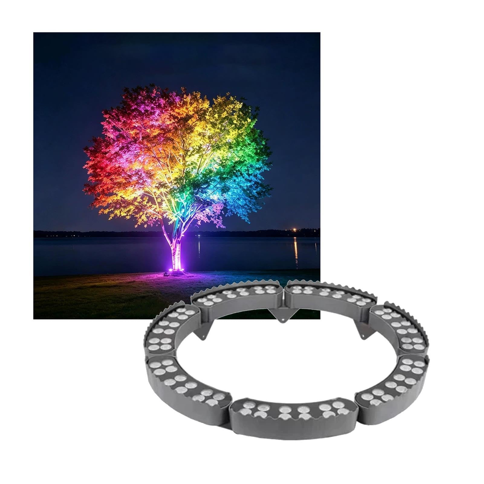Low Voltage 24V Tree Ring Light RGB For Outdoor, Garden Landscape Lights