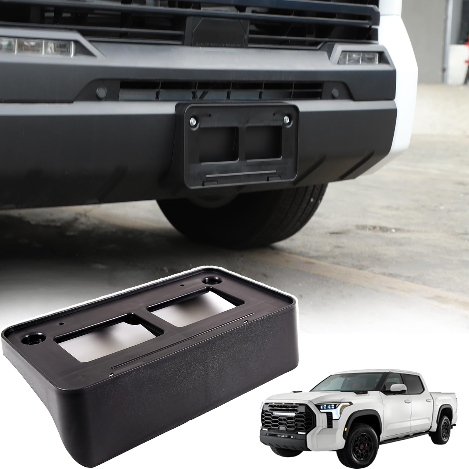 Car License Plate Frame Bracket Compatible with Toyota Tundra 2022