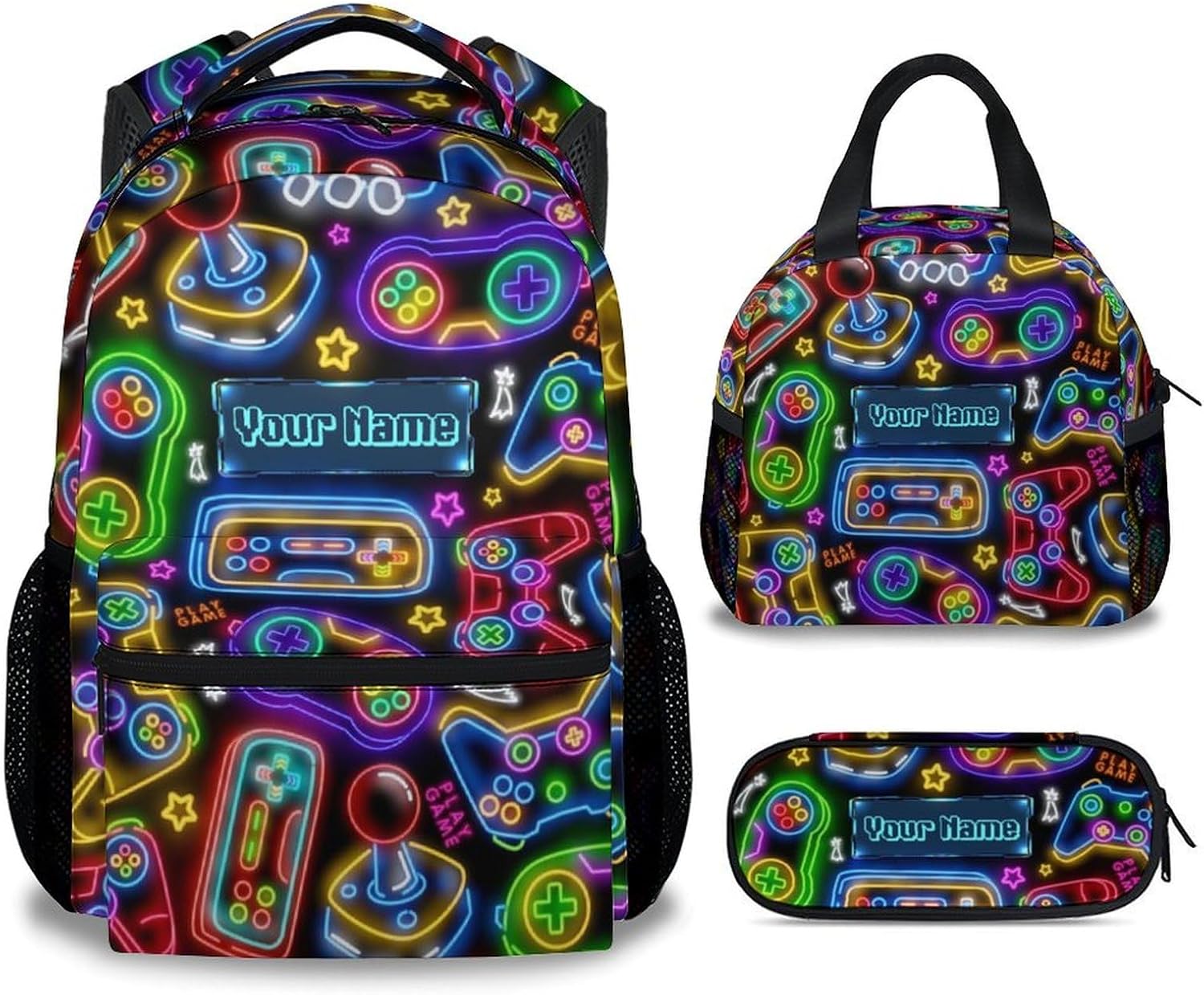 Backpacks for Boys - Cool Gamer Travel Backpack for Kids - 17 Inch Bookbag for Elementary Primary School - Back to School Supplies
