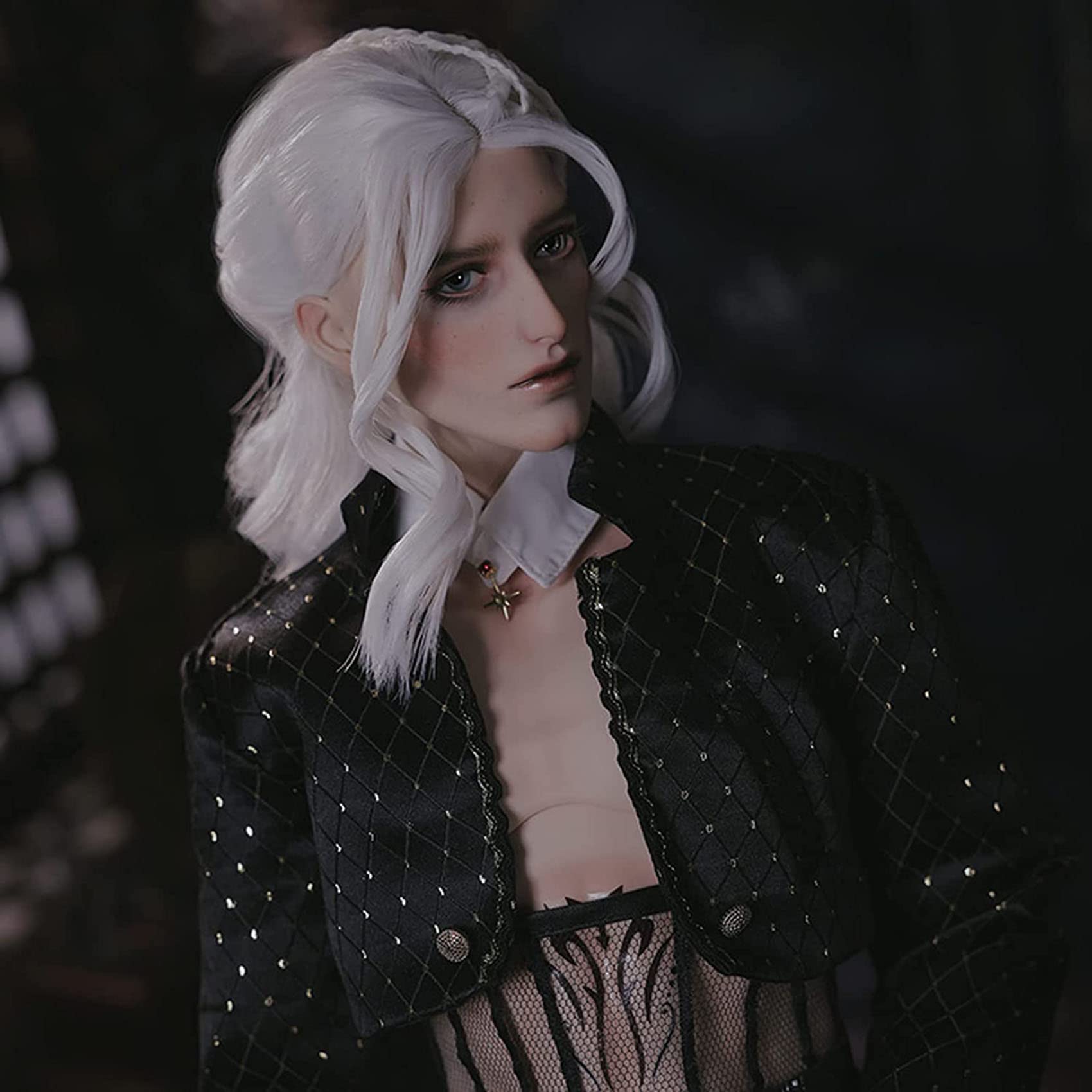 BJD Doll Full Set Handsome Uncle 1/3 SD Doll Ball Joint Doll DIY Toys with Clothes Shoes Wig Makeup, Birthday Festival Gift Accompany Growth for Girls Boys