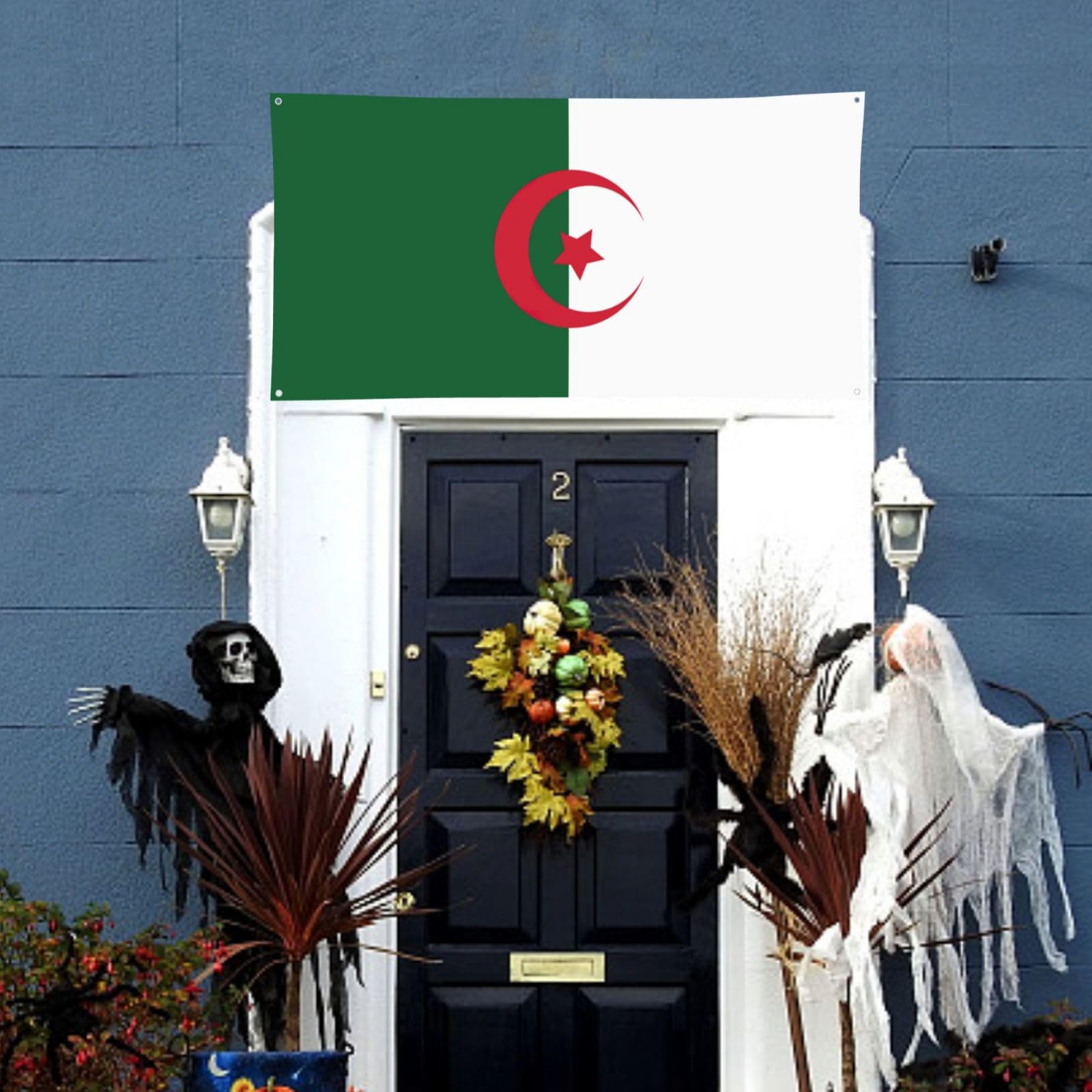 Bandera de Argelia para decoración de fiesta, divertida pancarta de cumpleaños, adecuada para fiestas y eventos temáticos