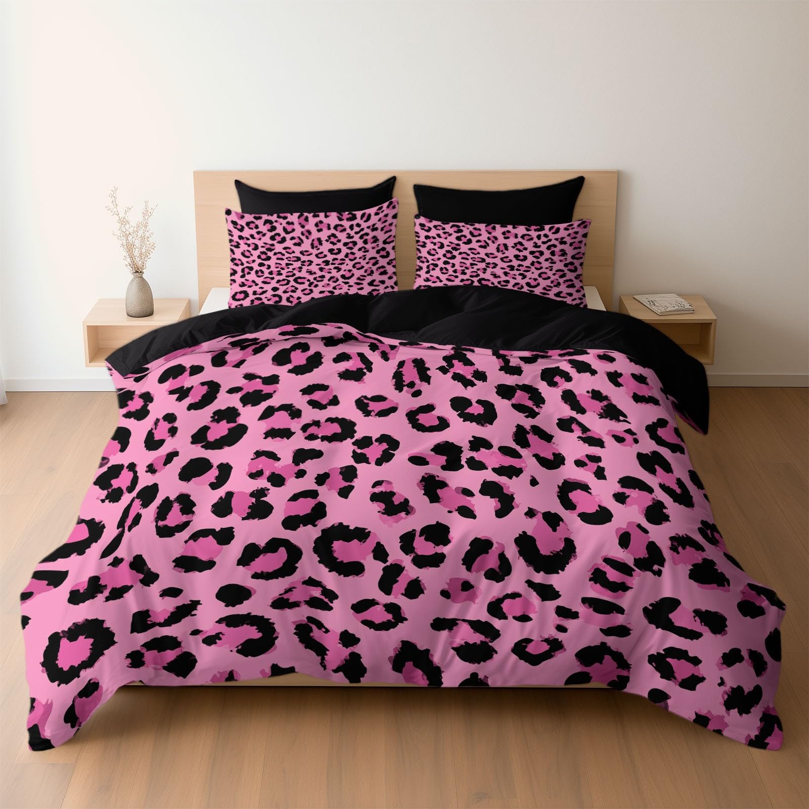 Housse de couette 90x190 anti-plis et facile à enfiler avec fermeture éclair
