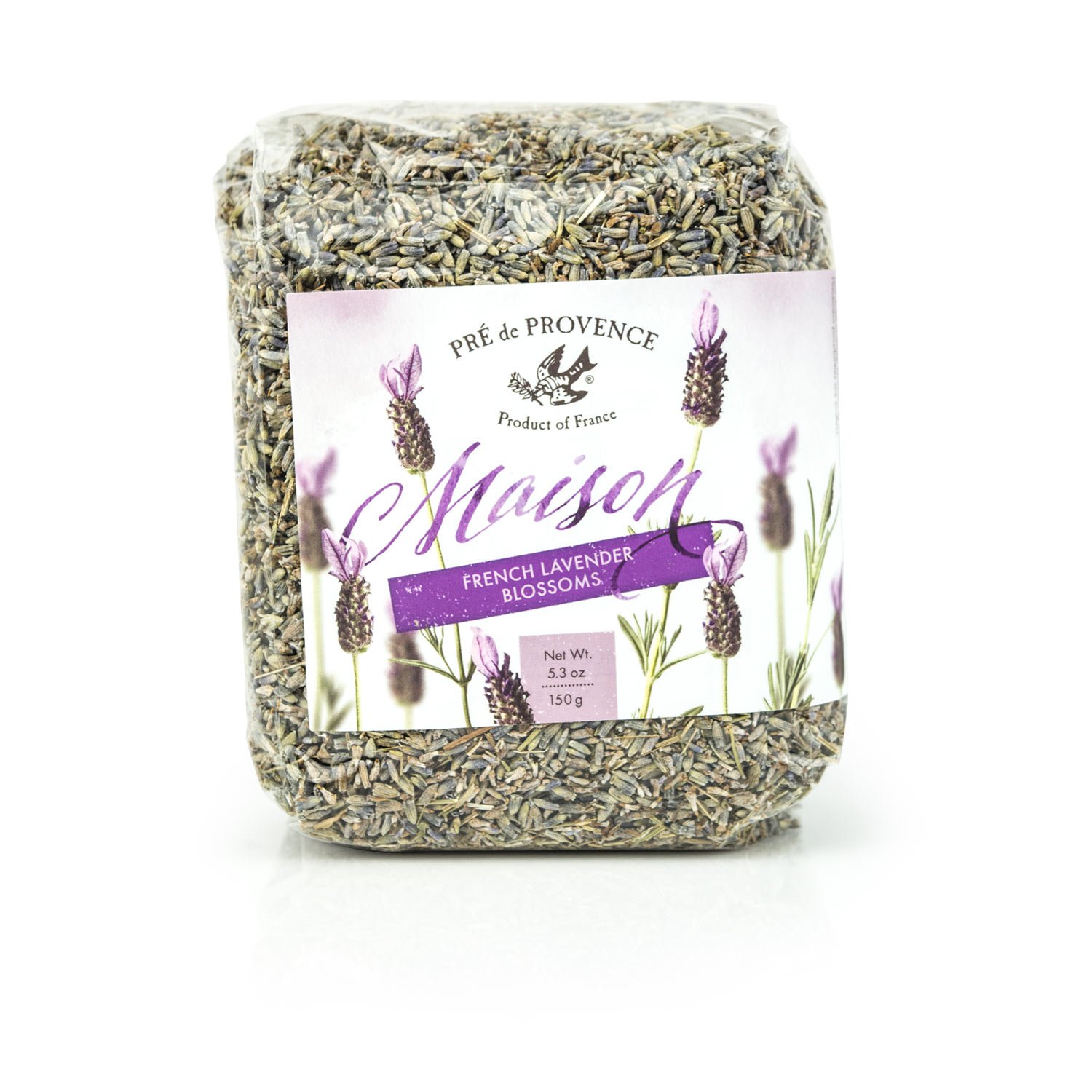 Pre de Provence Maison French Lavender Collection, Soothing & Fresh Scent, Dried Blossoms, 150 Grams