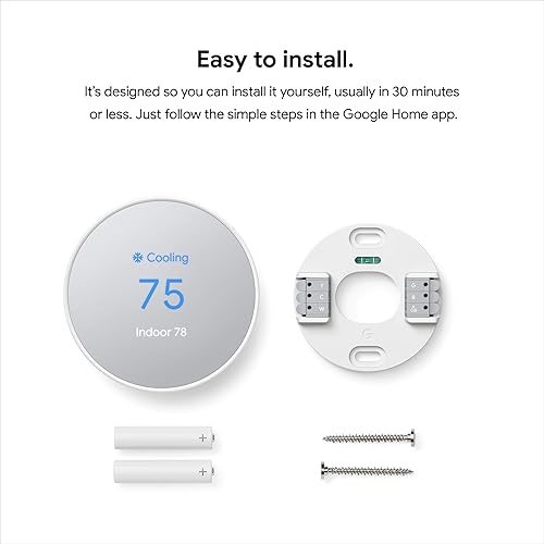 Miniatura 8 de Google Termostato Nest - Termostato inteligente para el hogar - Termostato Wifi programable - Niebla