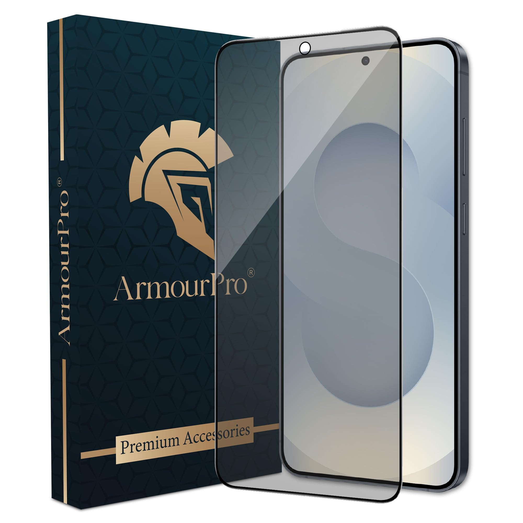 ArmourPro Military Grade Matte Anti-Glare Tempered Glass Screen Protector for Samsung Galaxy S25 and Samsung S24 (6.1 Inch) With Installation Kit | Edge to Edge Coverage | Black-image-12