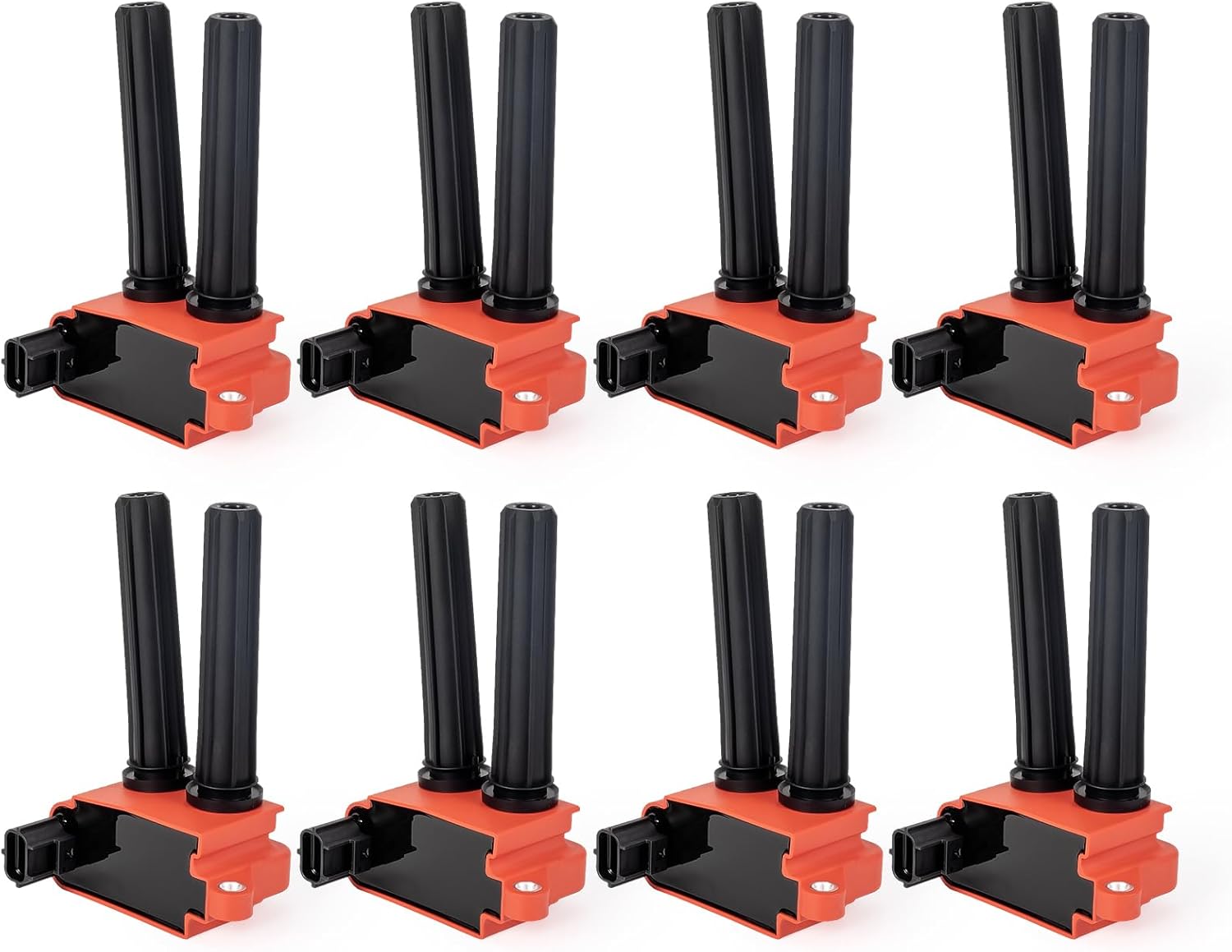 ENA Ignition Coil Pack V8 5.7 6.1 6.4 Compatible with Chrysler Dodge Ram Jeep Aspen 300 Challenger Charger Durango Magnum Commander Grand Cherokee 2005-2019 Coils for UF504 C56029129AA, Set of 8 Red