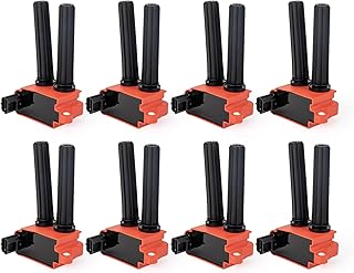 Ignition Coils Pack Set of 8 for 5.7 V8 HEMI Compatible with Dodge Ram 1500 2500 3500 Charger Durango Chrysler 300 Jeep Grand Cherokee 2009 2010 2011 2012 2013 2014 2015 Coil Replaces# UF504 - Red