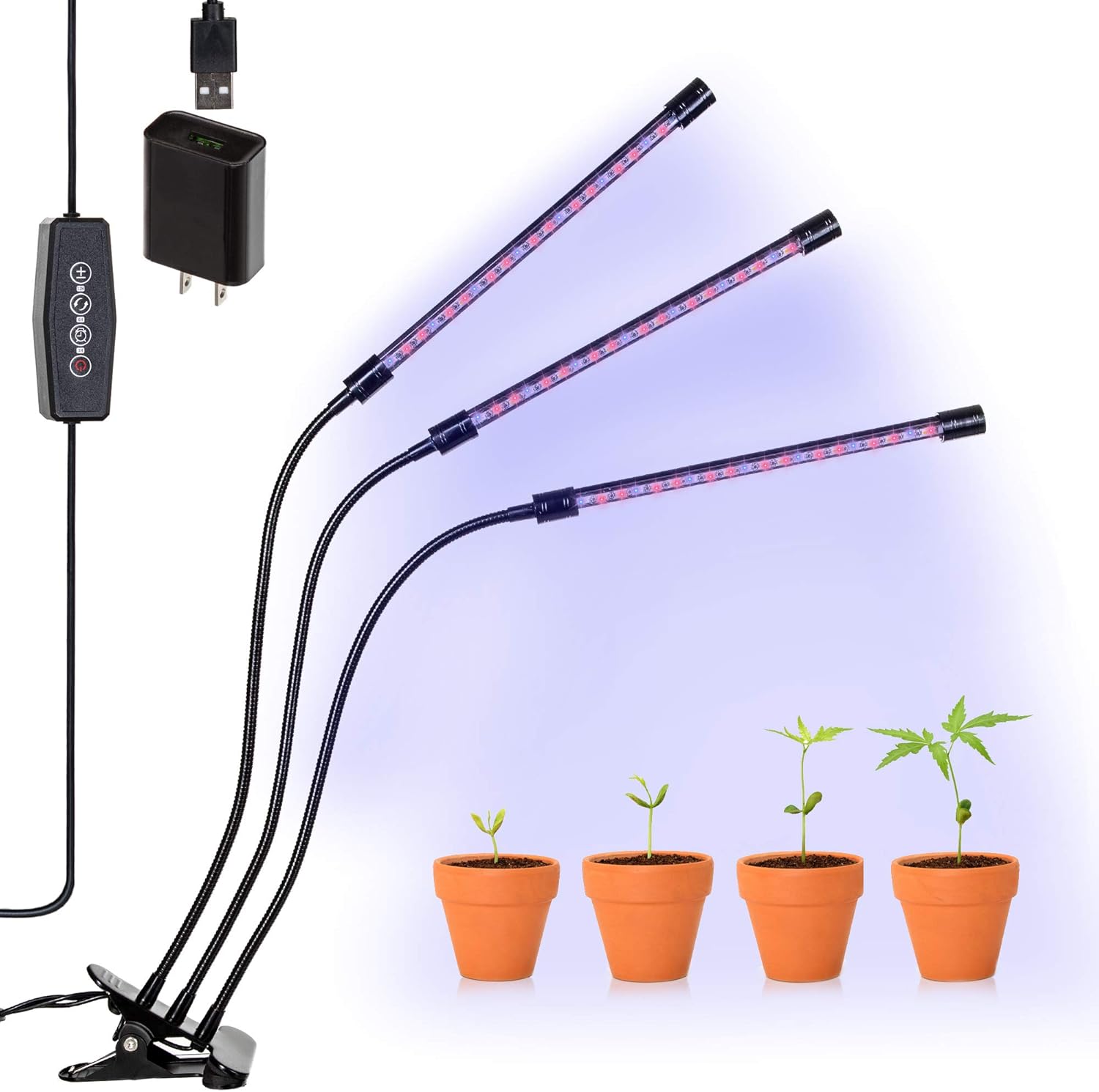 LED Grow Light Strip, Plant Growing Bulb, Dimmable Full