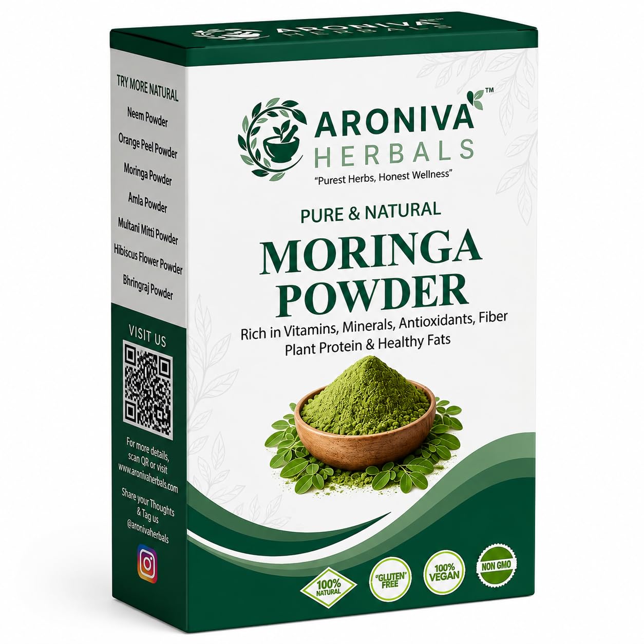 Organic Moringa Leaf Powder (200g) | Pure & Natural Superfood Green Powder for Weight Management & Joint Care | Boosts Immunity, Energy & Vitality-image-13