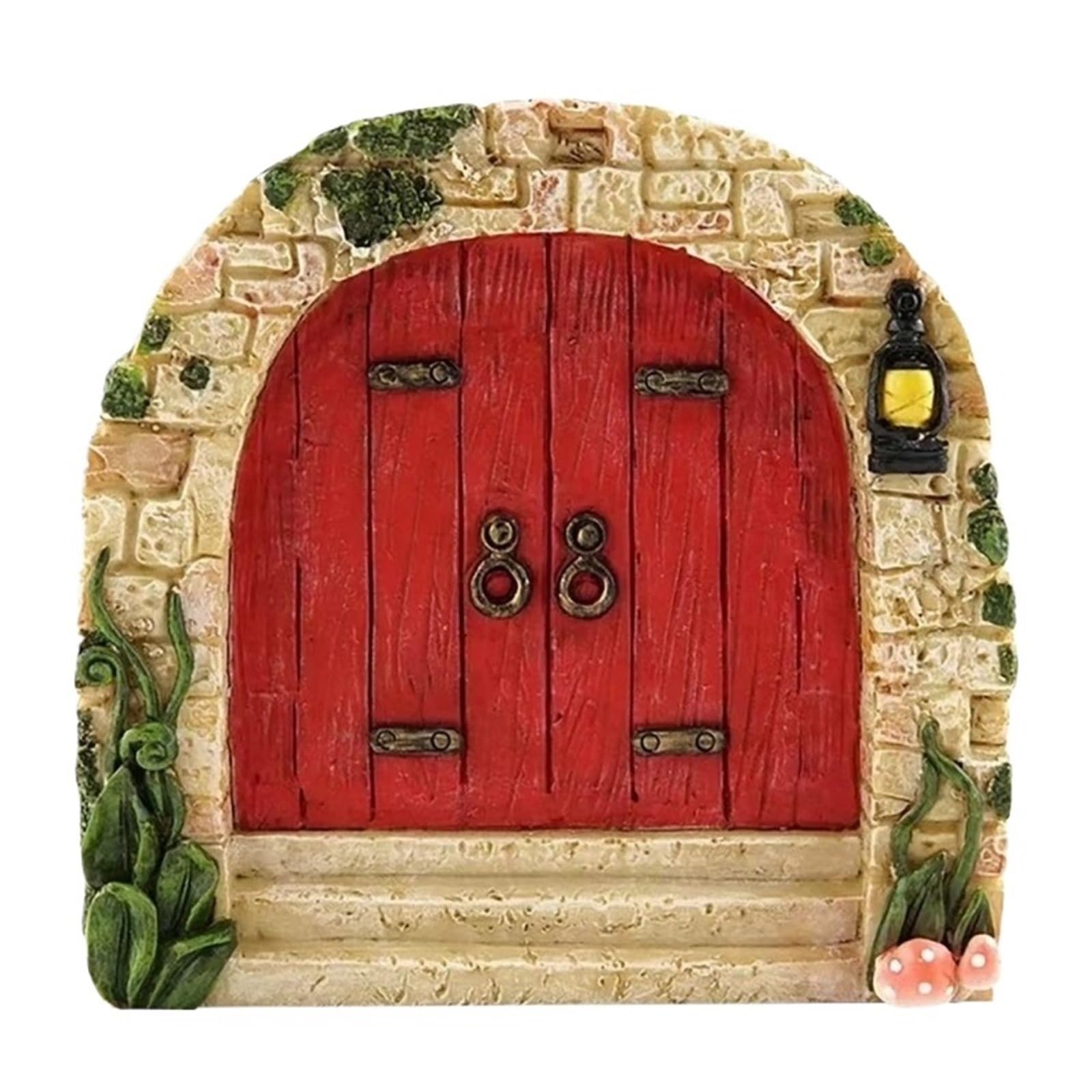 Diyouke 3pcs 10cm Miniature Fairy Door - Enchanting Wooden Garden Decor for Home and Garden Art(Style I)