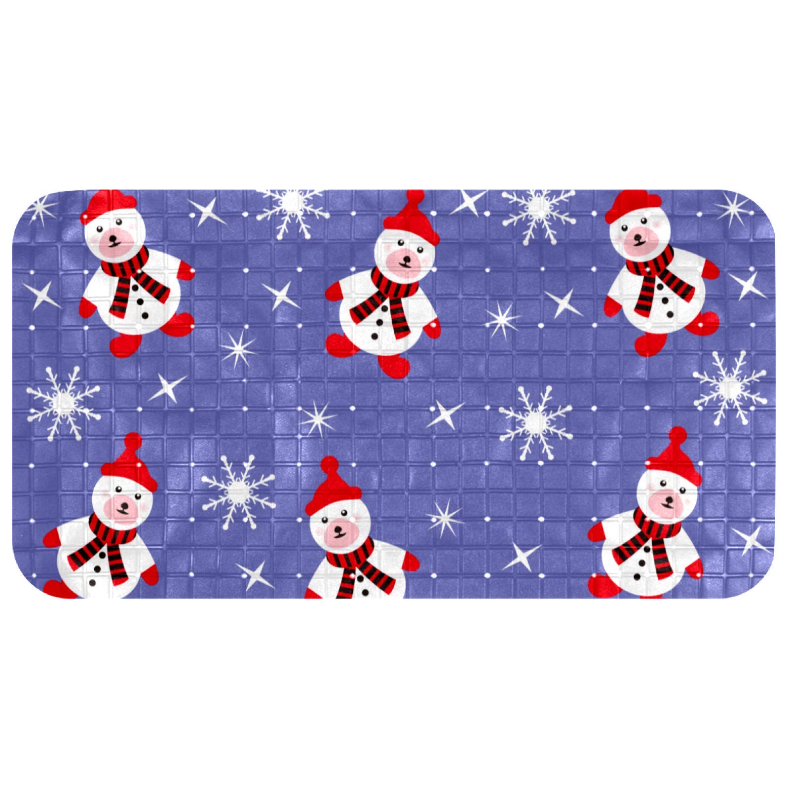 Tapis de bain ovale antidérapant Bennigiry 67 x 37 cm ventouses