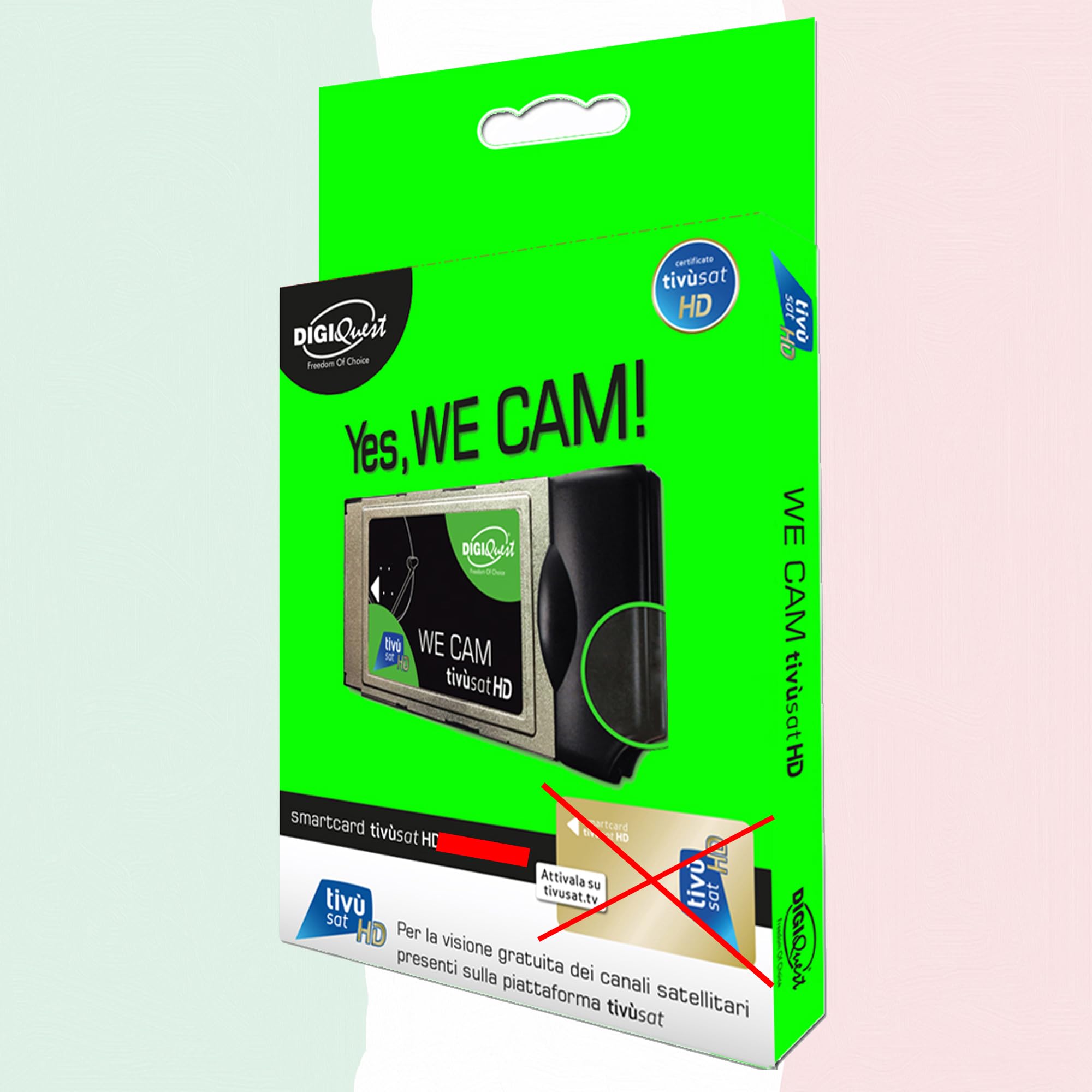 Modulo CI+ WiFi DIGIQuest Per Ricezione Canali Italiani HD/4K Via Satellite
